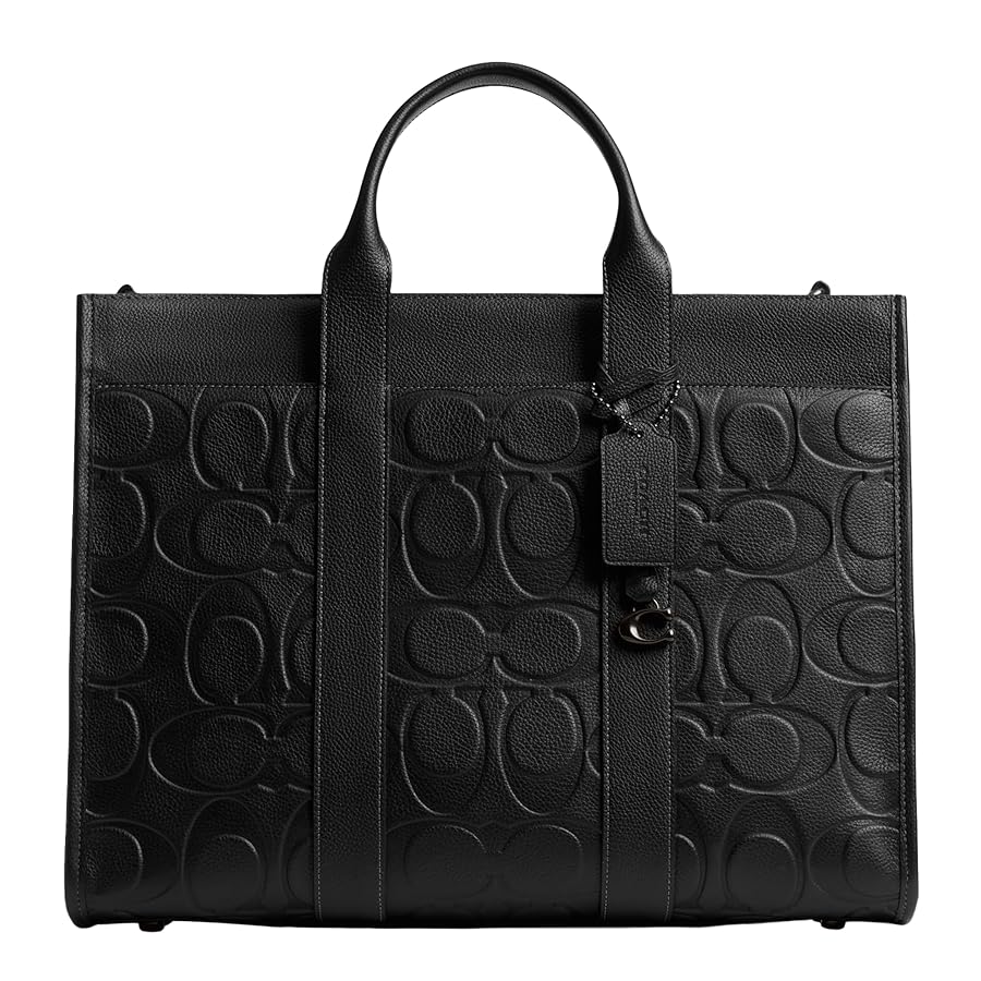 Amazon.com: Coach Wesley Tote in Maxi Signature Leather Amazon.com: Coach Wesley Tote in Maxi Signature Leather
