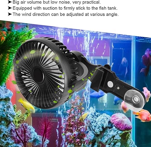 Miniatura 2 de Estink Ventiladores de enfriamiento para acuario, ventilador de control automático de temperatura para acuario silencioso, ventiladores de