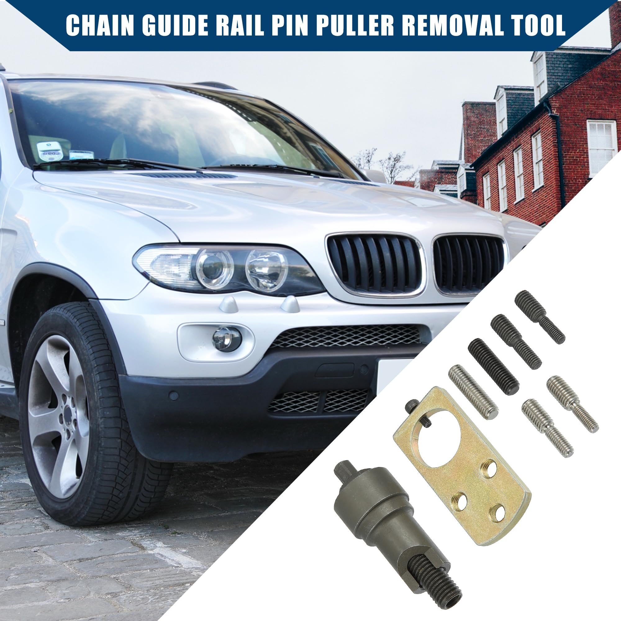 Extracteur Boulons Rail Chaîne Distribution Mercedes BMW - Kit Avec Adaptateurs M5 M6 M8