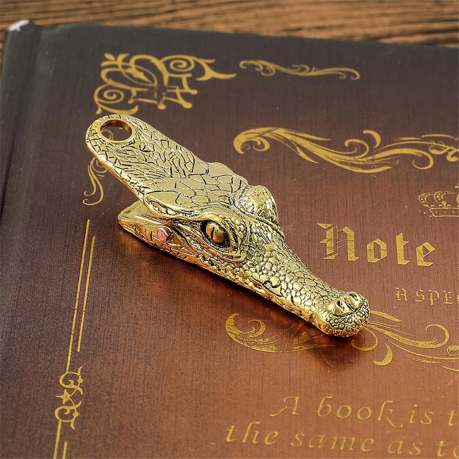 Vintage Head Metal Clip Antique Officerfor Journals Files & Gifts Stylish Notebook Accessory with image 4