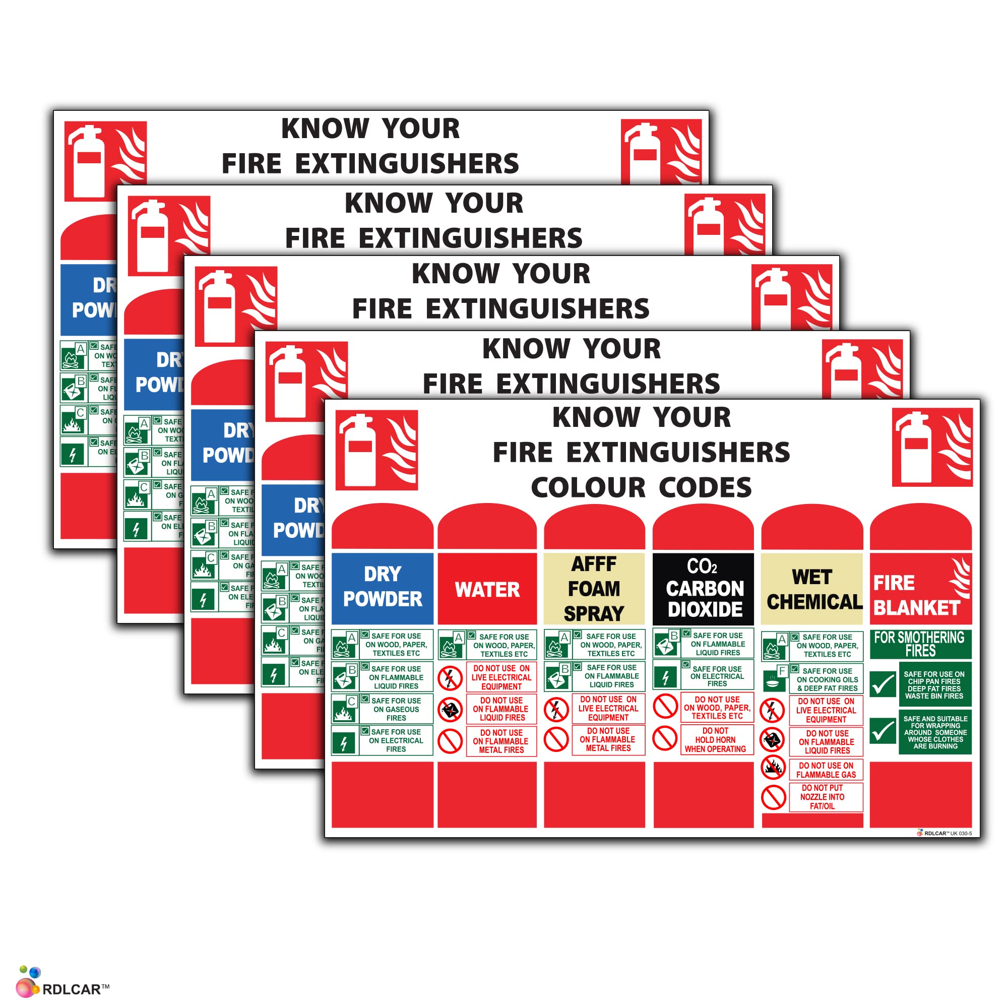 Fire Extinguisher Stickers Fire Extinguisher Inside Stickers 6-Pack ...