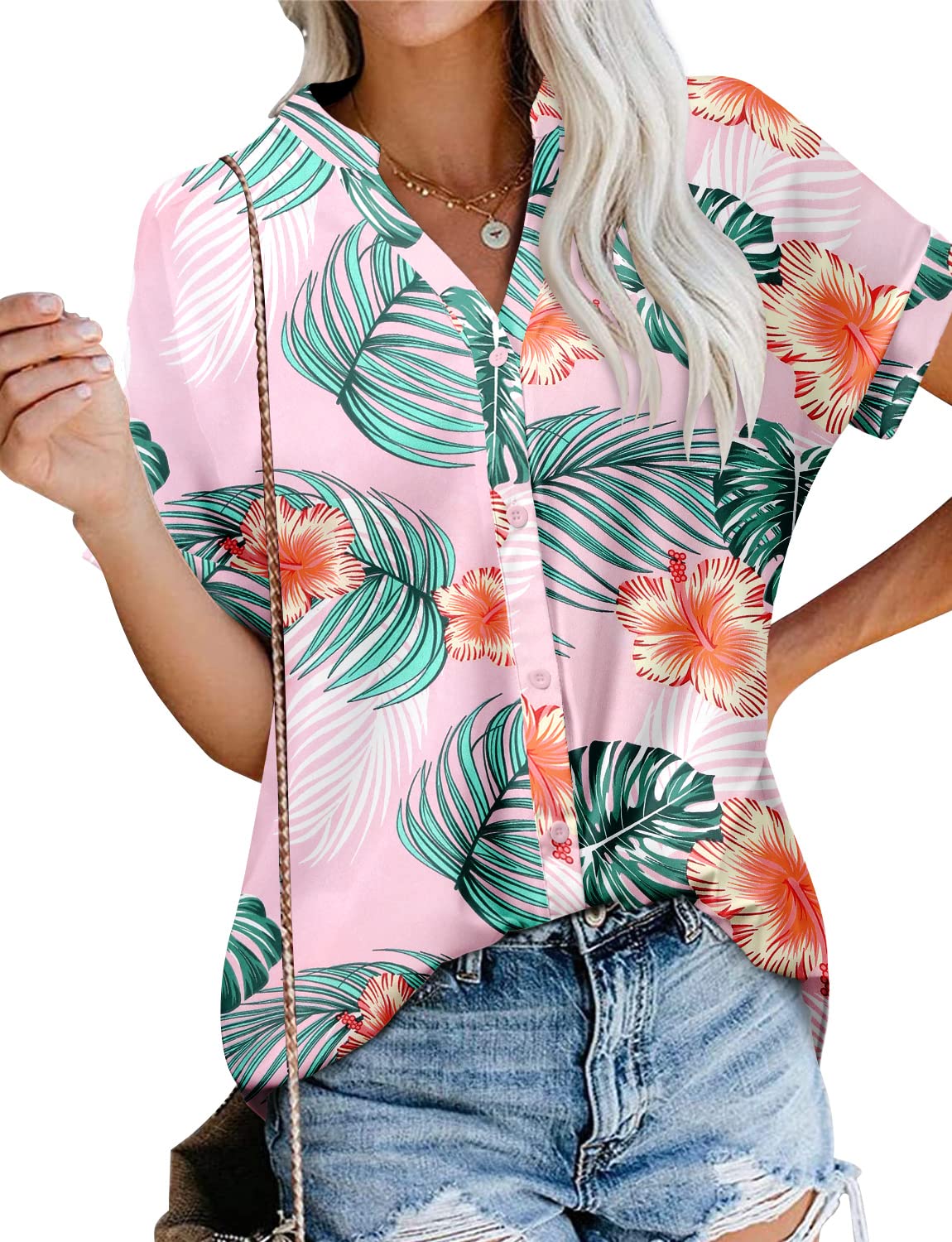 Magritta Women's Shirts Fashion Long Sleeve Tops Button Down Blouses