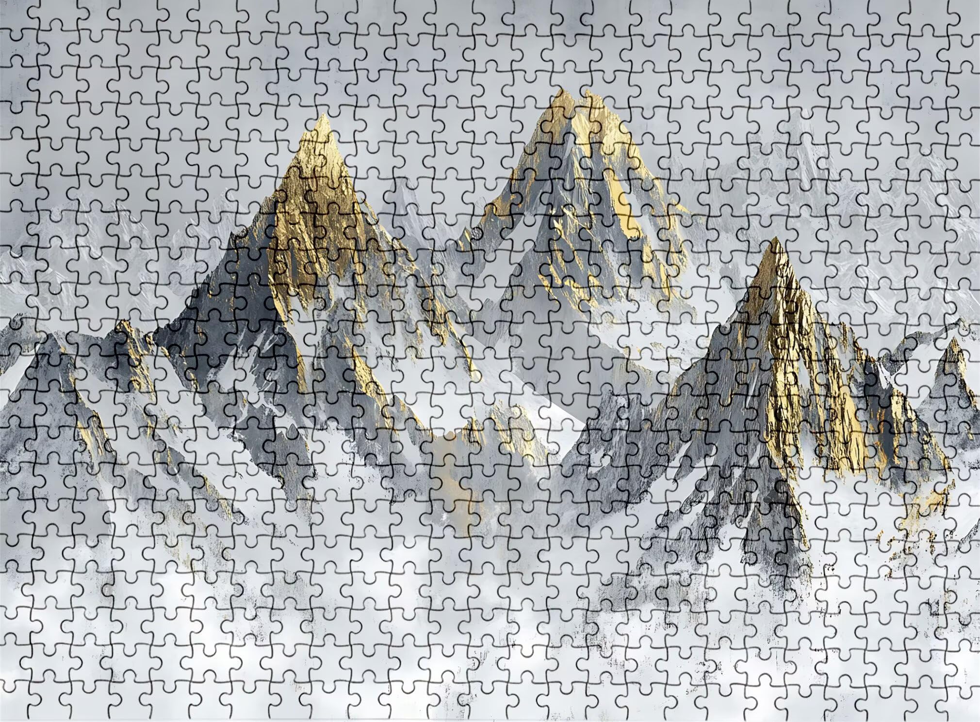 Puzzle 5000 elementów dla dorosłych, śnieżna góra trudne i kolorowe drewniane puzzle, duża łamigłówka 156,5 x 105,5 cm, antystresowa gra z plakatem, dekoracja ścienna do domu, prezent dla kobiet w0