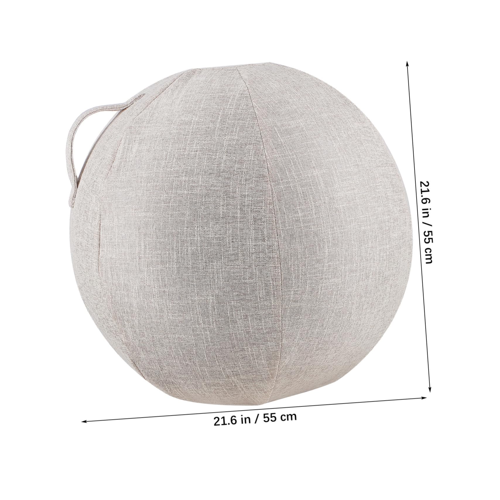 Abaodam Yoga Balls Protective Cover Washable Cotton and Linen Case Static Sleeve for Non Slip Exercise Ball Protection for Home Workouts