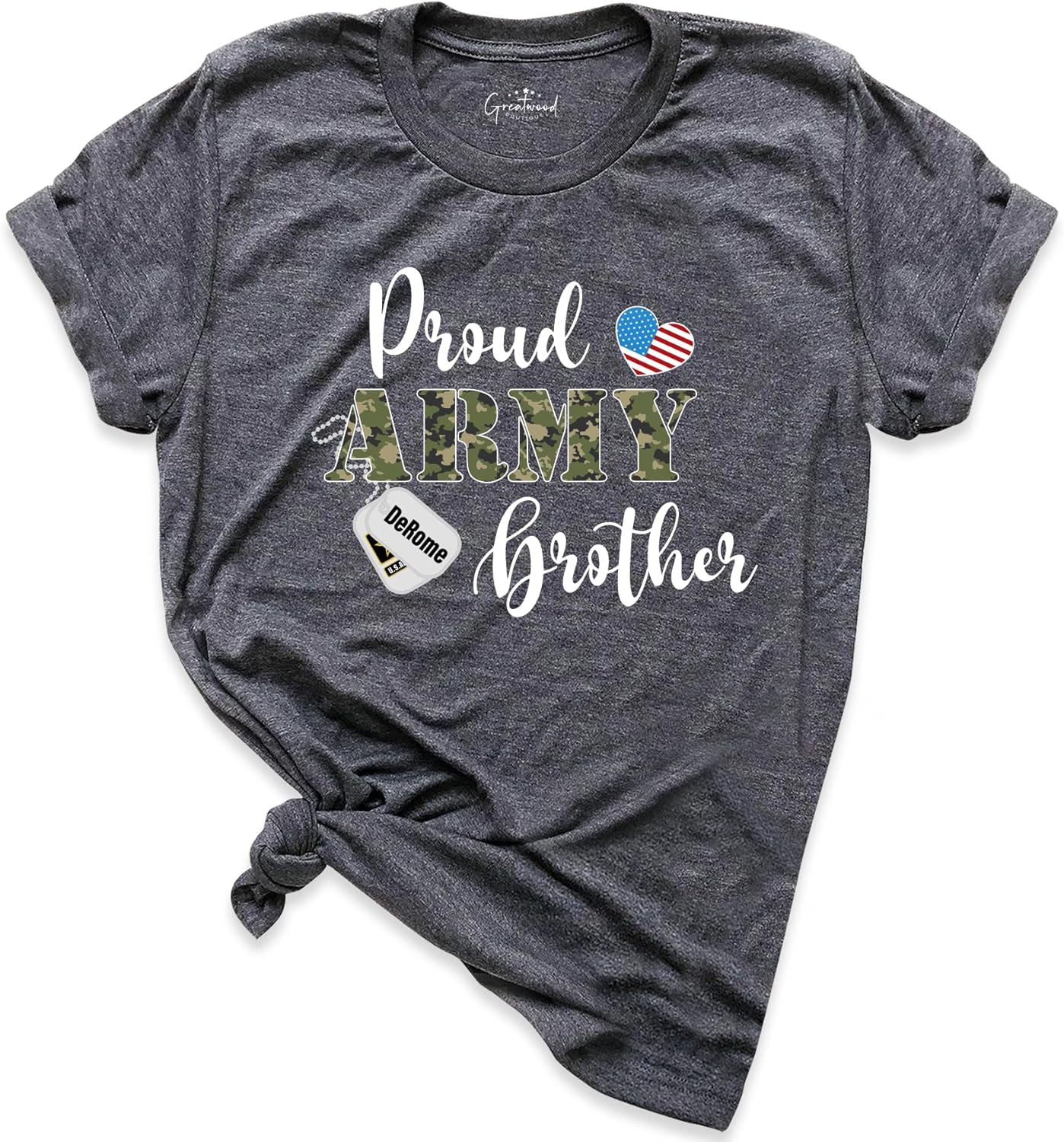Custom Proud Army Family T-Shirts, Military Shirt, Army Shirt, Proud Army Mom Shirt, Cool USA Navy Dad Mom T-Shirt, Custom Army Family Outfits - Image 7