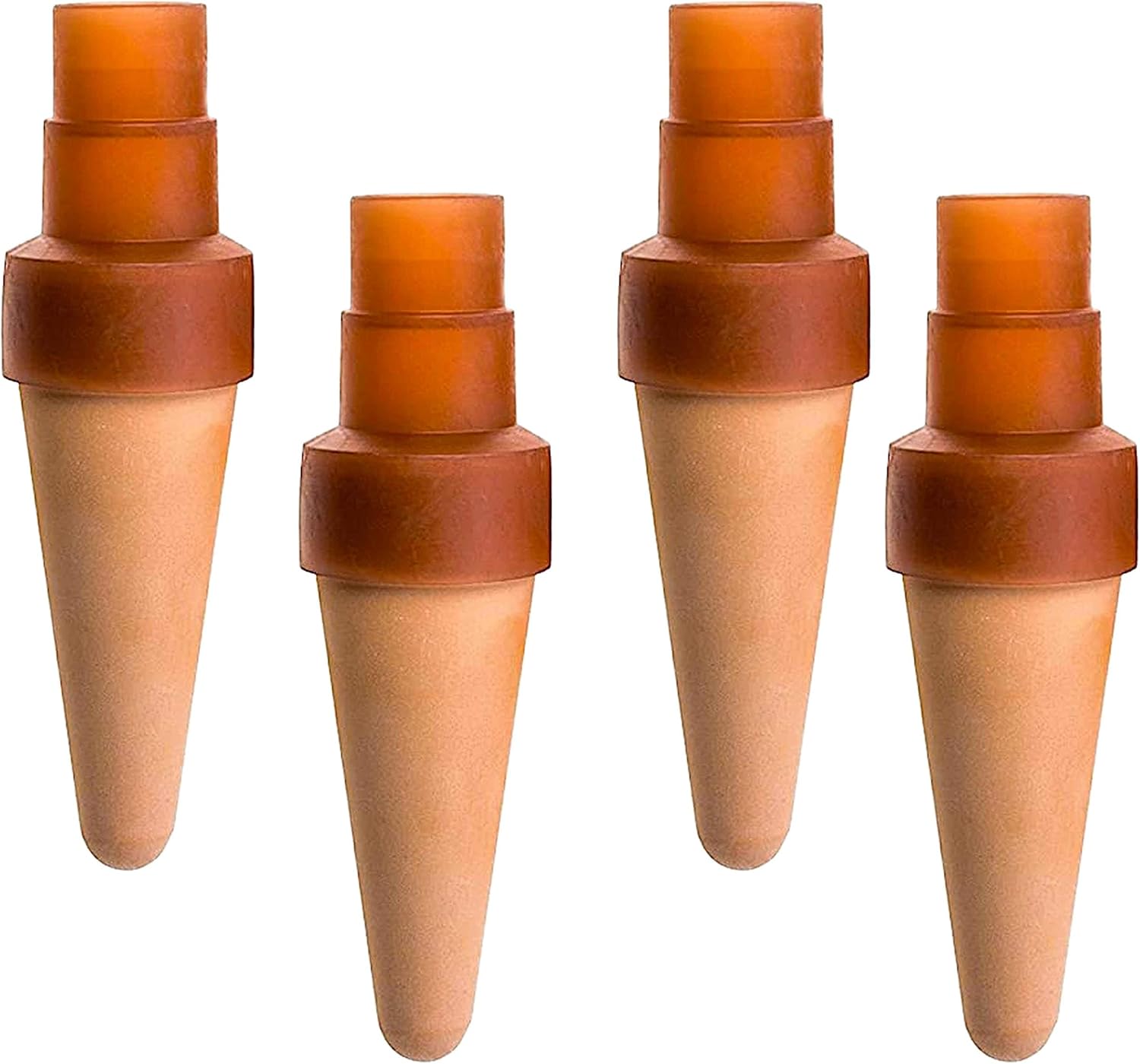 Blumat Plant Watering Device - Easy XL Self Watering Planter Insert for Indoor Plants - Bottle Adapter - Prevents Overwatering and Underwatering for Healthy Growth - 4 Pack