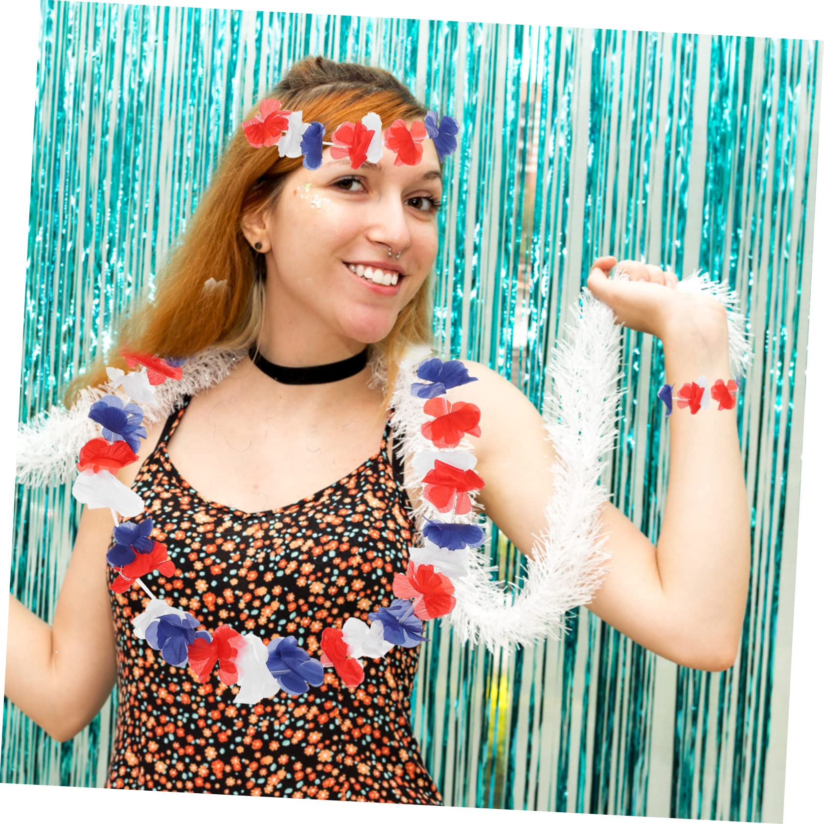 TOYANDONA 72 Piezas Leus Hawaianos Guirnalda De Flores De Hibisco Ley De Collar De Flores Luau Collar De Flores Hawaianas Decoraciones De Fiesta Luau Leis Sombrerería Paño El Verano Banquete