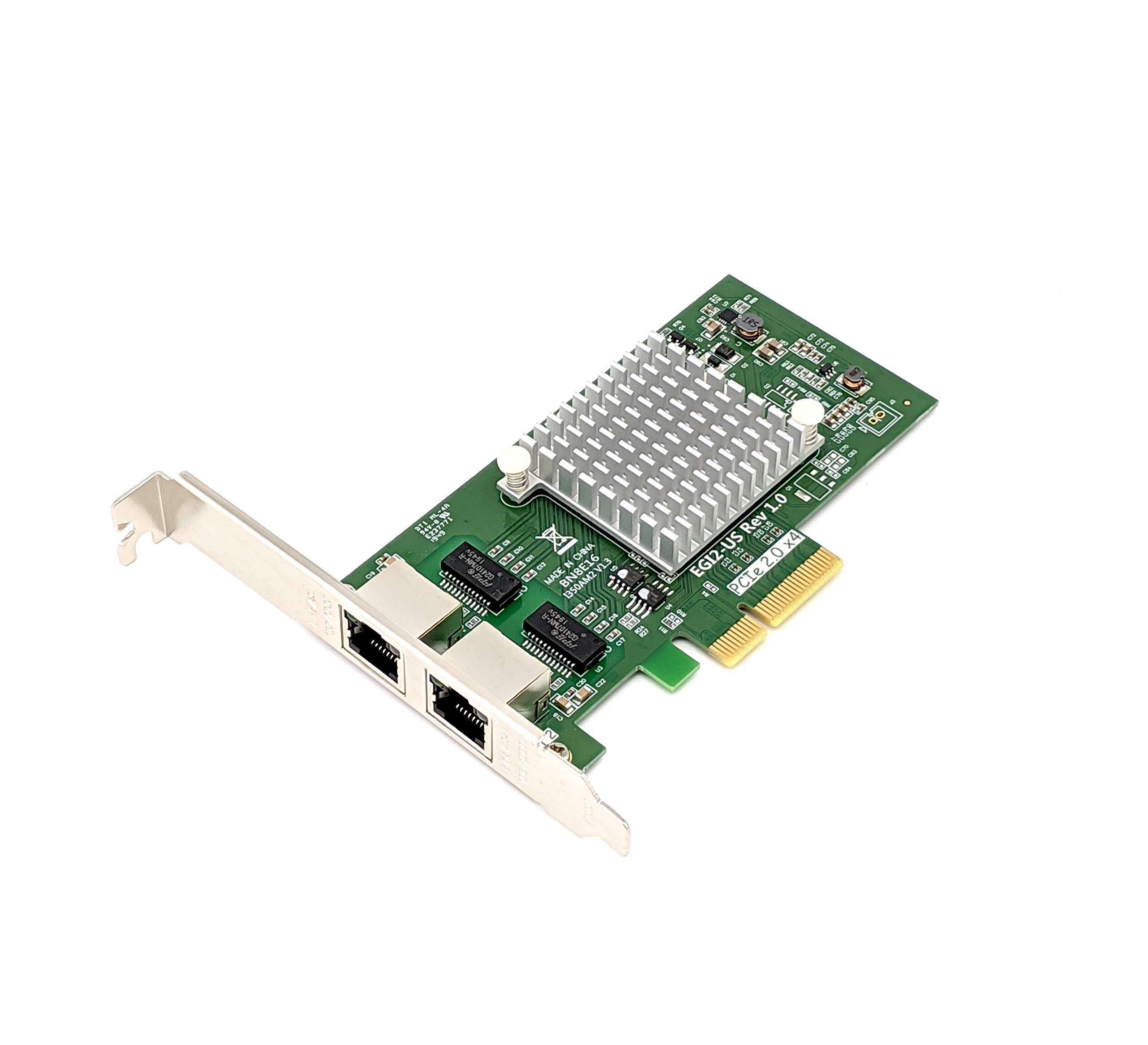 HPC Optics Compatible with Intel I350-T2 (I350-AM2) 1G Dual RJ-45 Network Adapter Card NIC | I350-T2-HPC