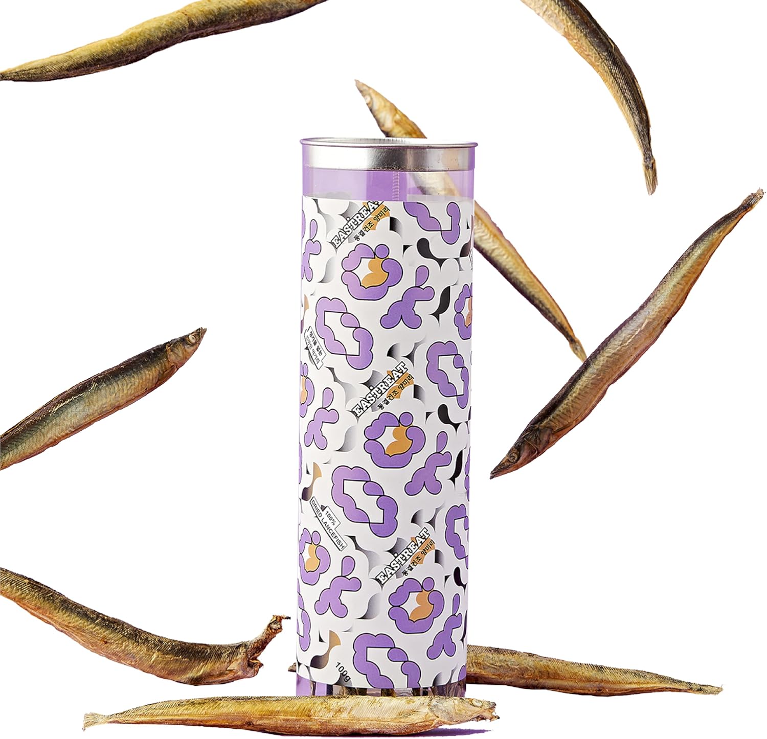 EASTREAT Freeze-Dried Sandlance Topper or Treats for Dogs & Cats | Single Ingredient, Wild Caught, Hypoallergenic – 3 Bottles