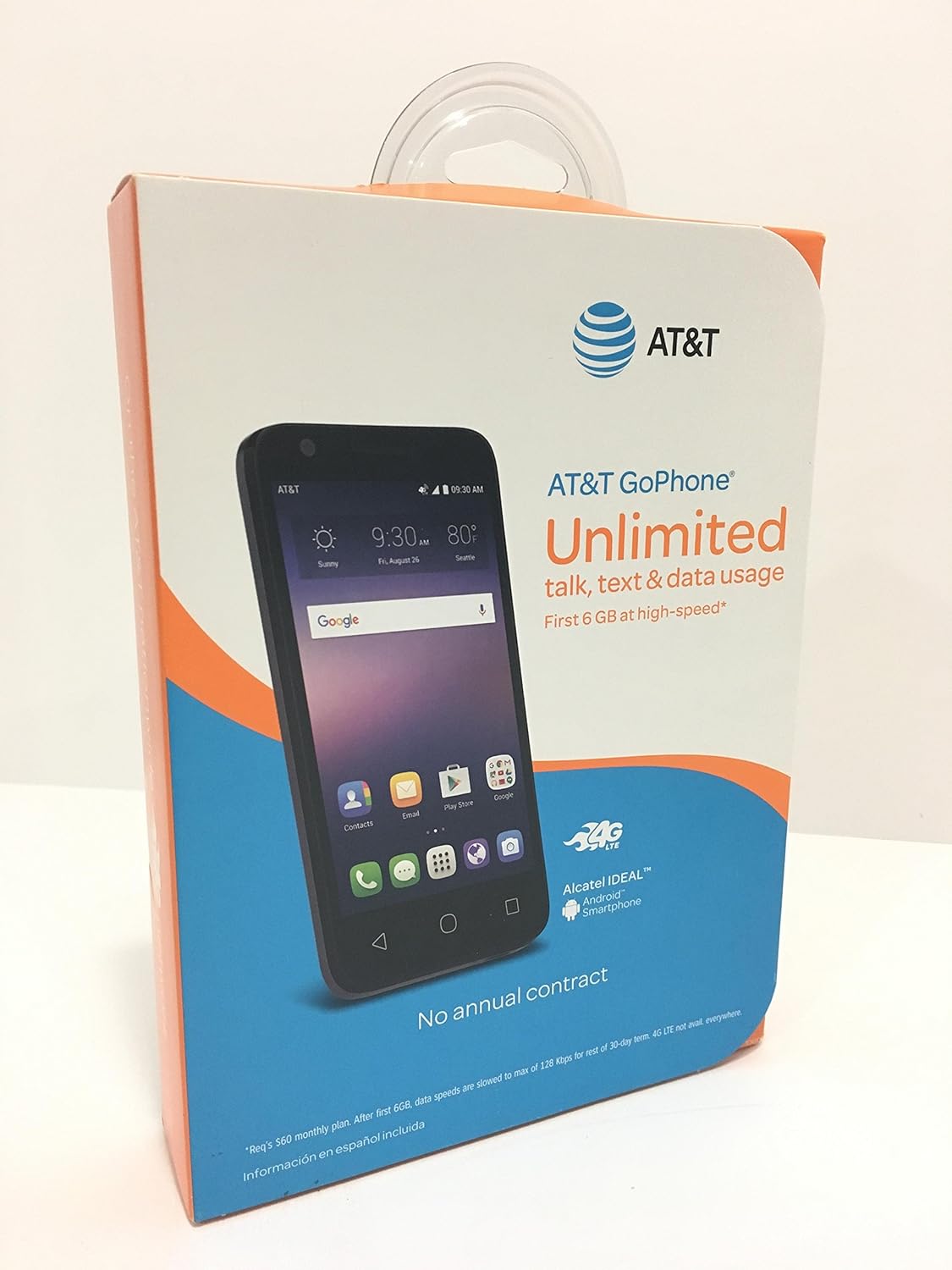 AT&T GoPhone Alcatel Ideal 4G LTE w/ 8GB Memory Prepaid