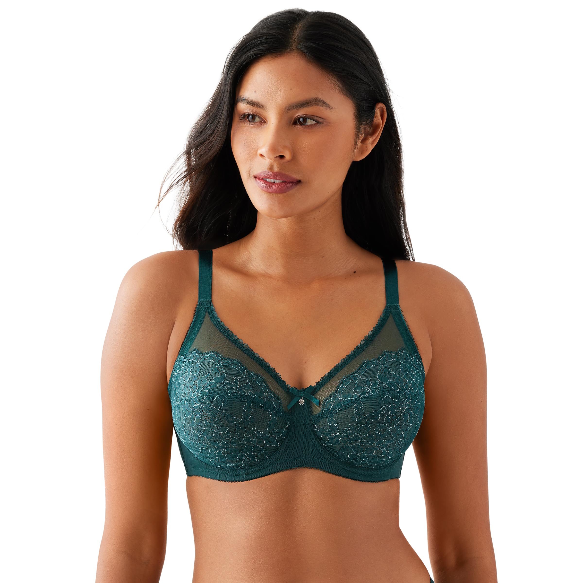 Wacoal Women's Ponderosa Pine Retro Chic Full Figure Underwire Bra, 34D