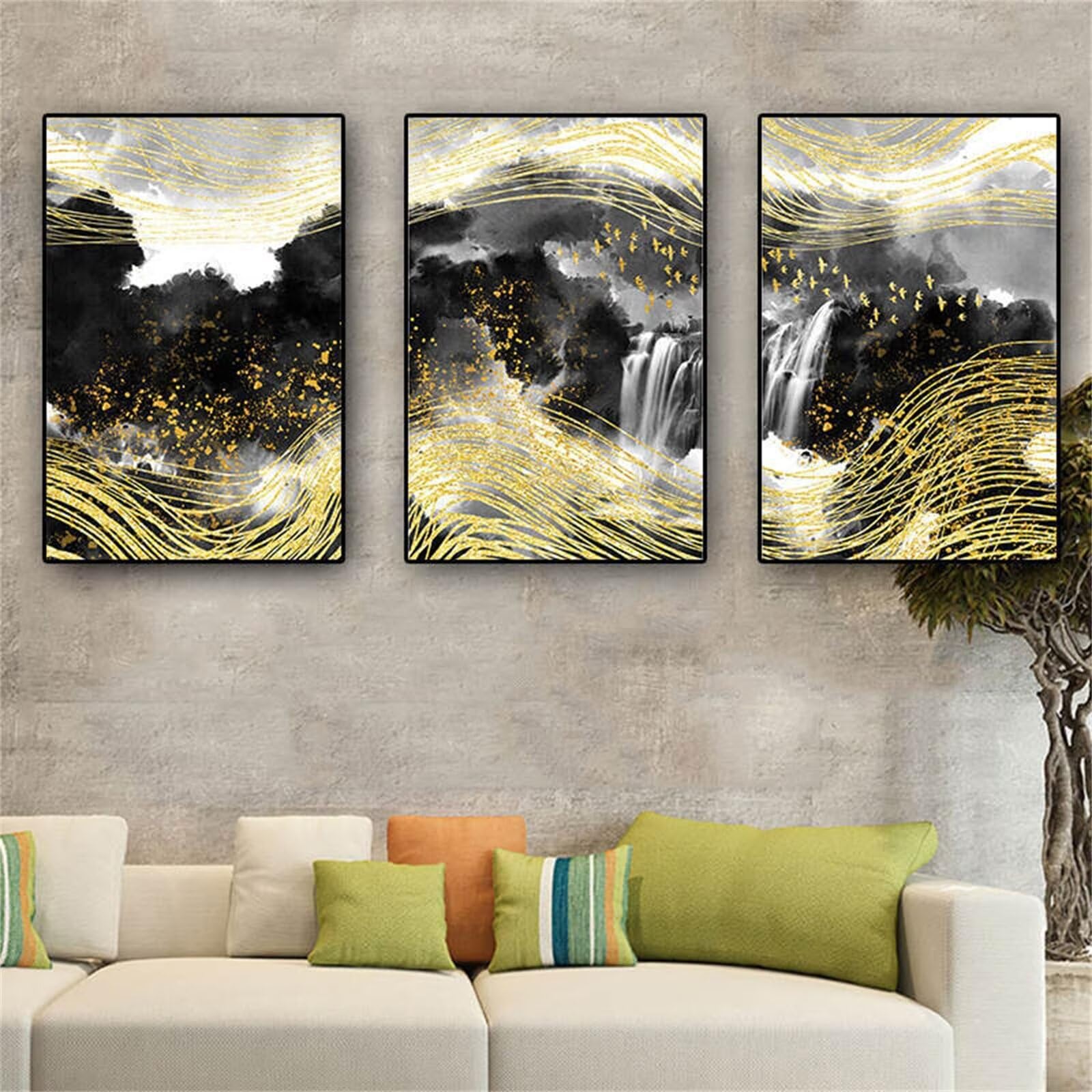 Kit Diamond Painting 5D complet 40x50cm graffiti lot de 3 pièces pour adultes