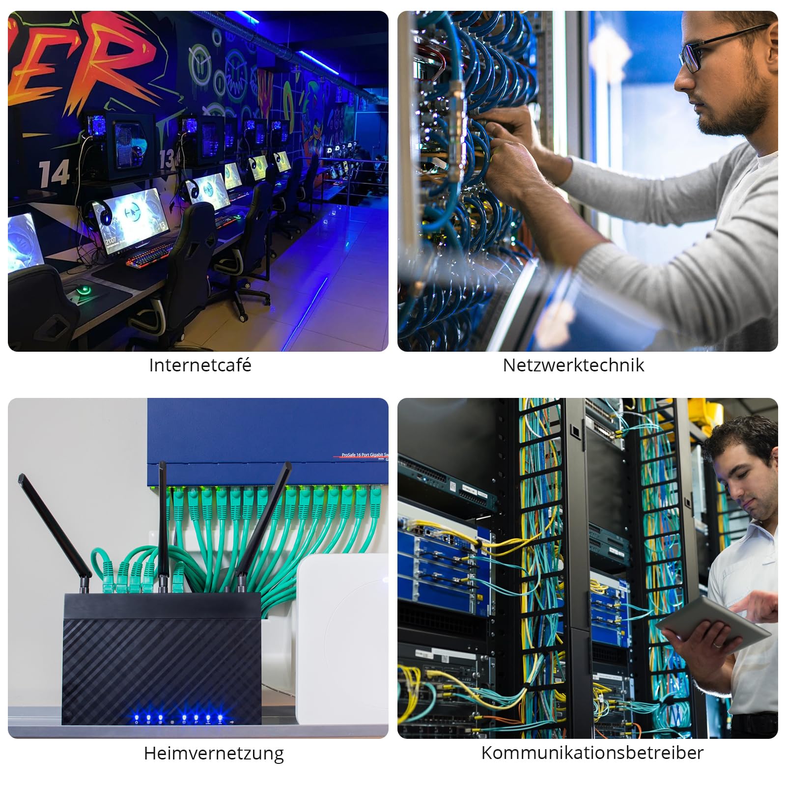 Netzwerk Kabeltester POE/NCV Kabel Tracker, Multifunktions Netzwerktester mit LCD-Display, Kabel CAT5/CAT5e/CAT6/Cat7/Cat8 Wire Tracker, Testlängenmessung für Netzwerkkabel