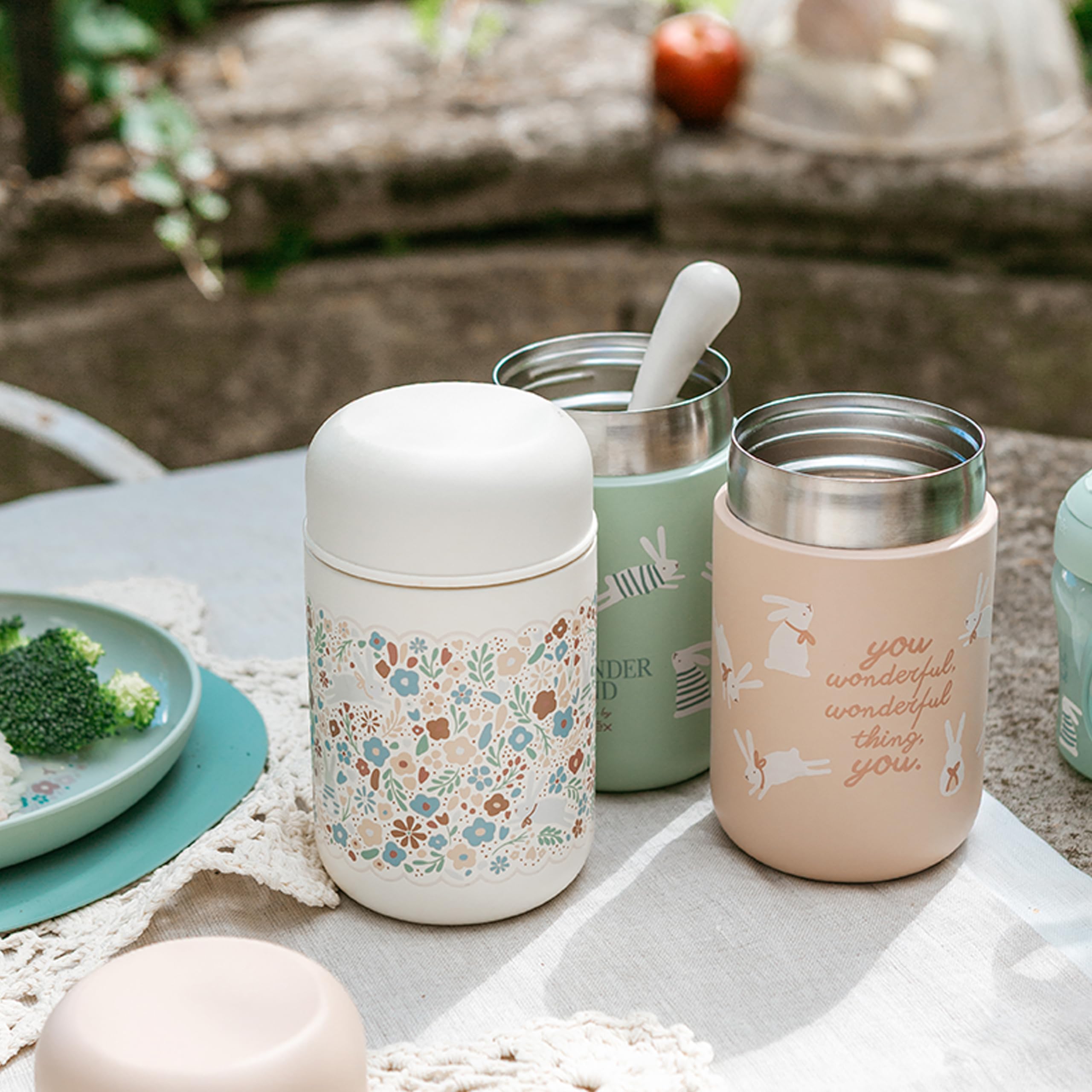 Suavinex Thermos bambini 400 ml acciaio inossidabile chiusura ermetica anti-perdita