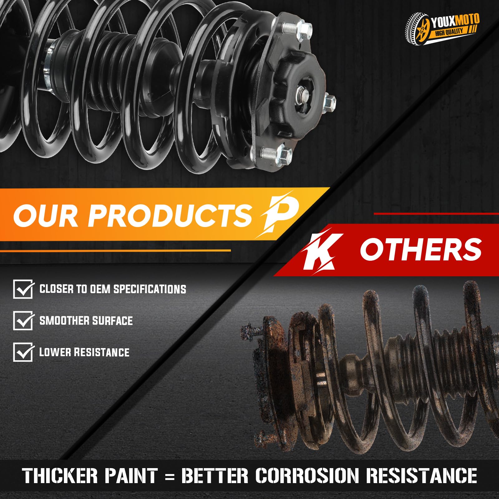 WINTER PACKAGE 2020・2021 Amazon.com: Front Complete Strut Shock Absorber Coil Spring