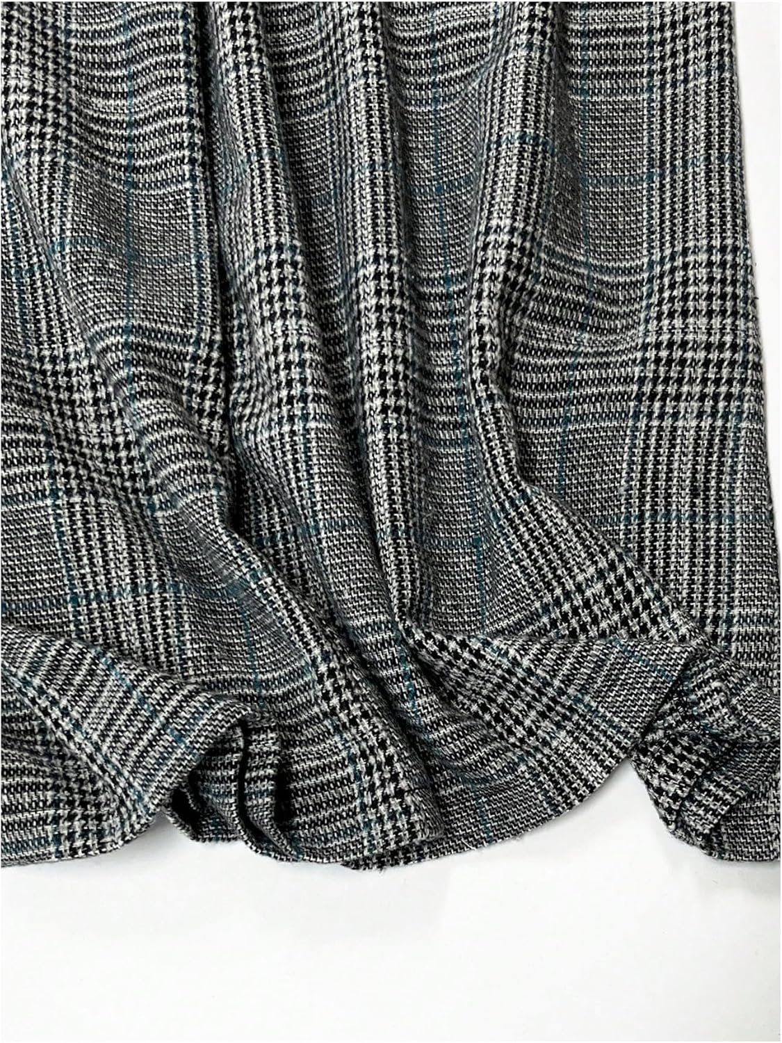 SOLY HUX Women's Plus Size Dress Pants Plaid Wide Leg High Waisted Work Office Tailored Pants with Belt