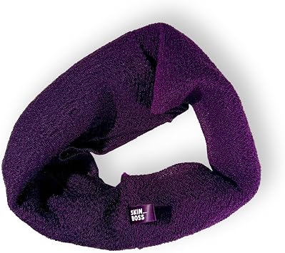 ExfoliMATE | Magic Exfoliating Shower Cloth Gently Removes Dead Skin for a Youthful Clear Complexion PURPLE by Green Heart Labs