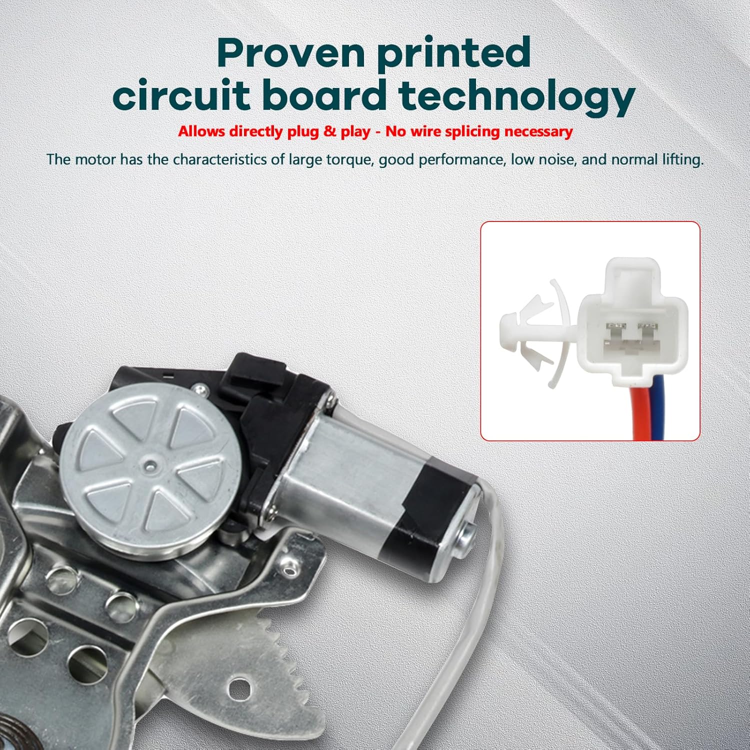 FINDAUTO Front Right Power Window Regulator with Motor Fit for 2000-2006 for Toyota Tundra