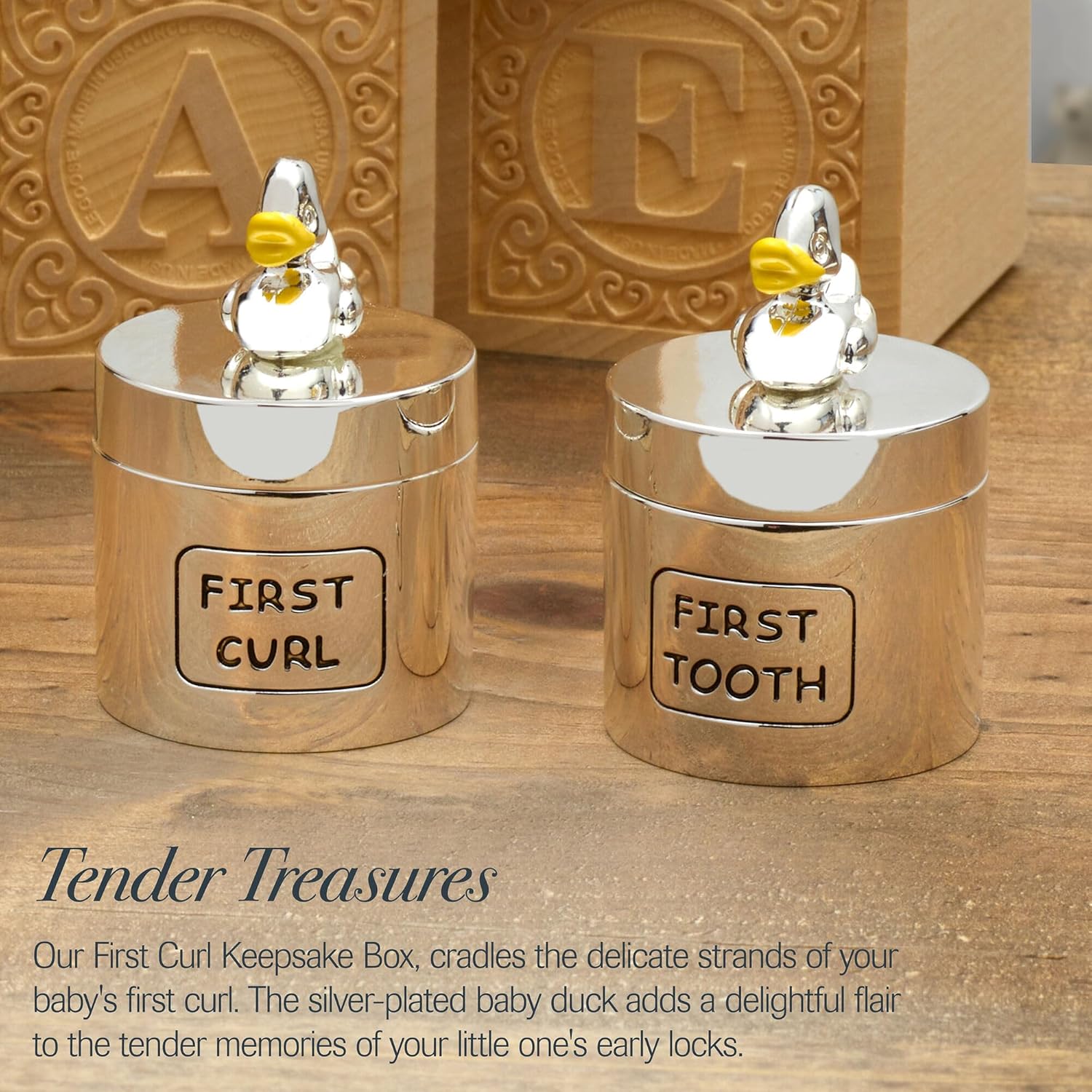 Wallace Baby Duck First Tooth First Curl Boxes