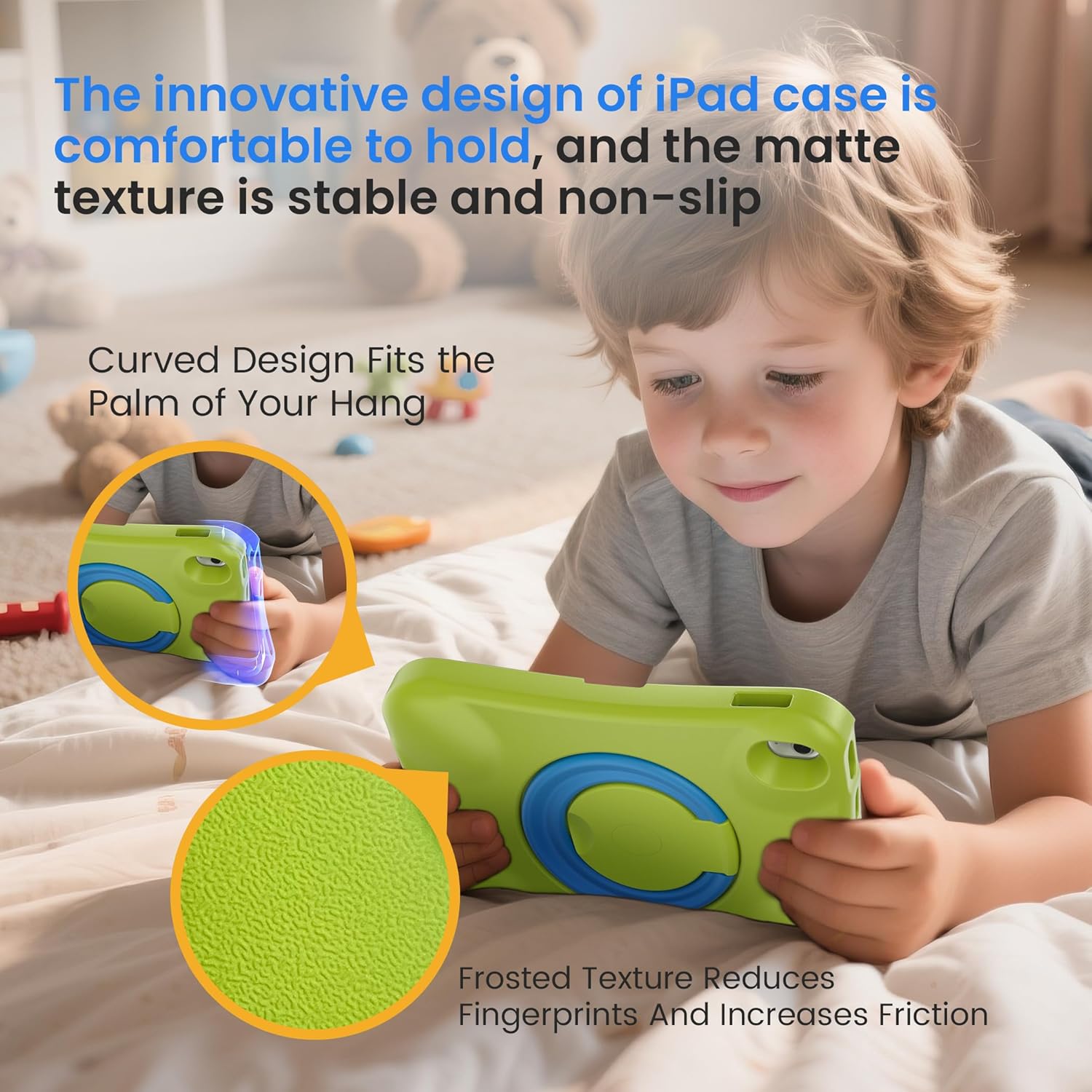Pepkoo for iPad (A16) Cases 11 Inch 2025 and iPads 10th Generation Case 10.9 Inch 2022, Full Protection of Screen and Body, Super Shockproof and Heavy Duty Non-Slip Case for iPad,No Screen Protector
