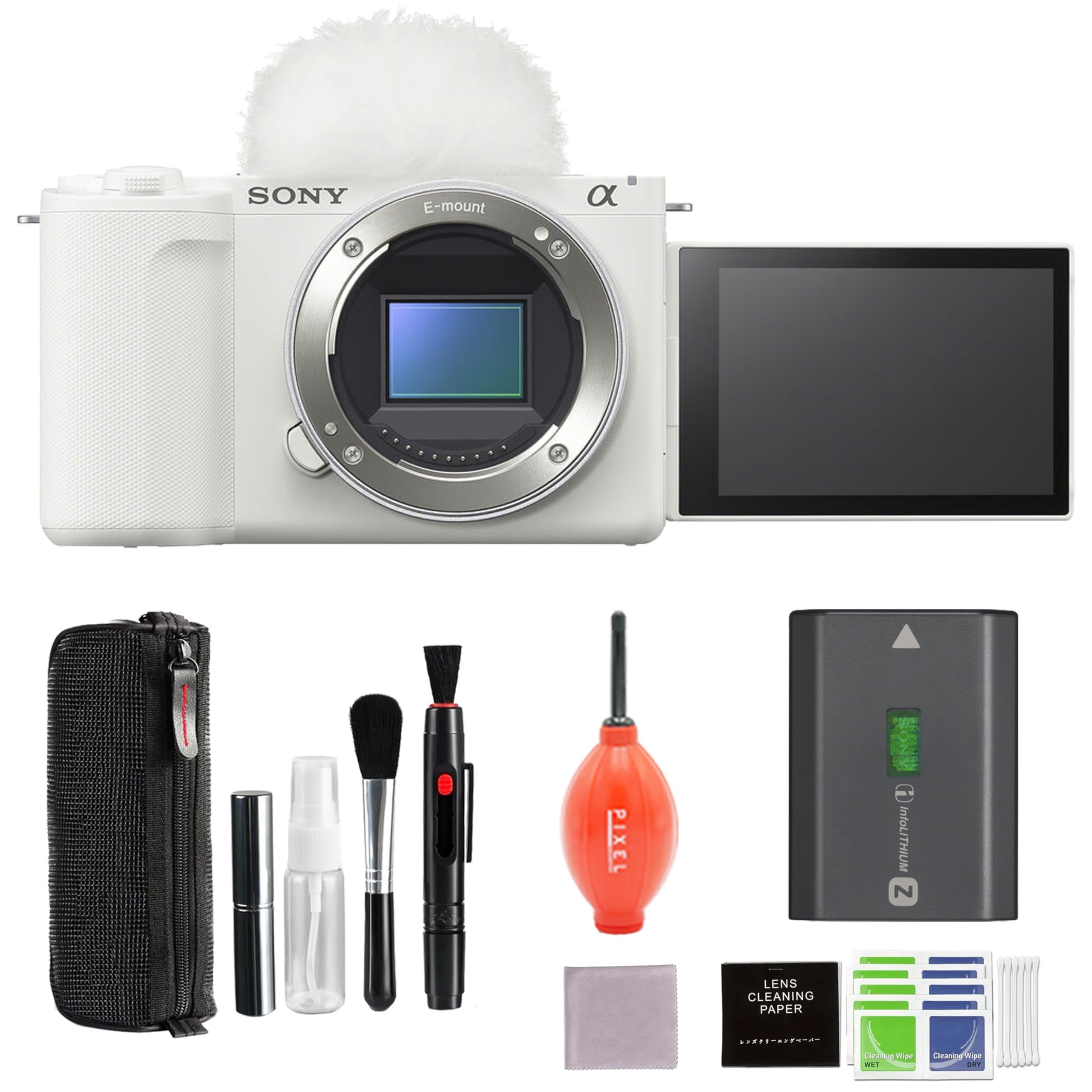 Amazon.com : Sony Alpha ZVE10 II - APS-C Camera White Bundle