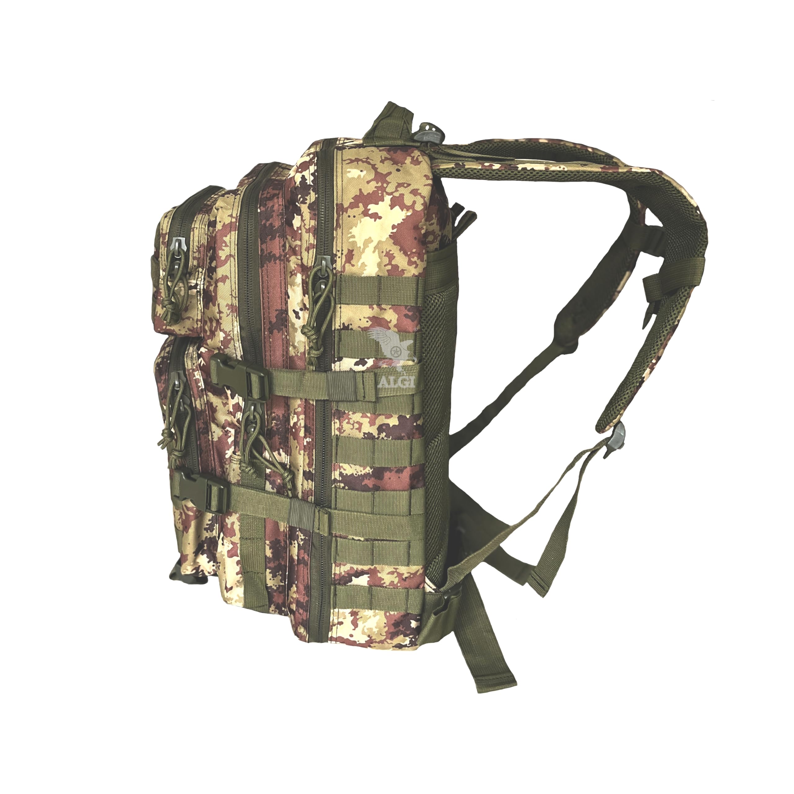 Zaino Militare Tattico Medium con sistema MOLLE 50 Litri Vegetato Militare