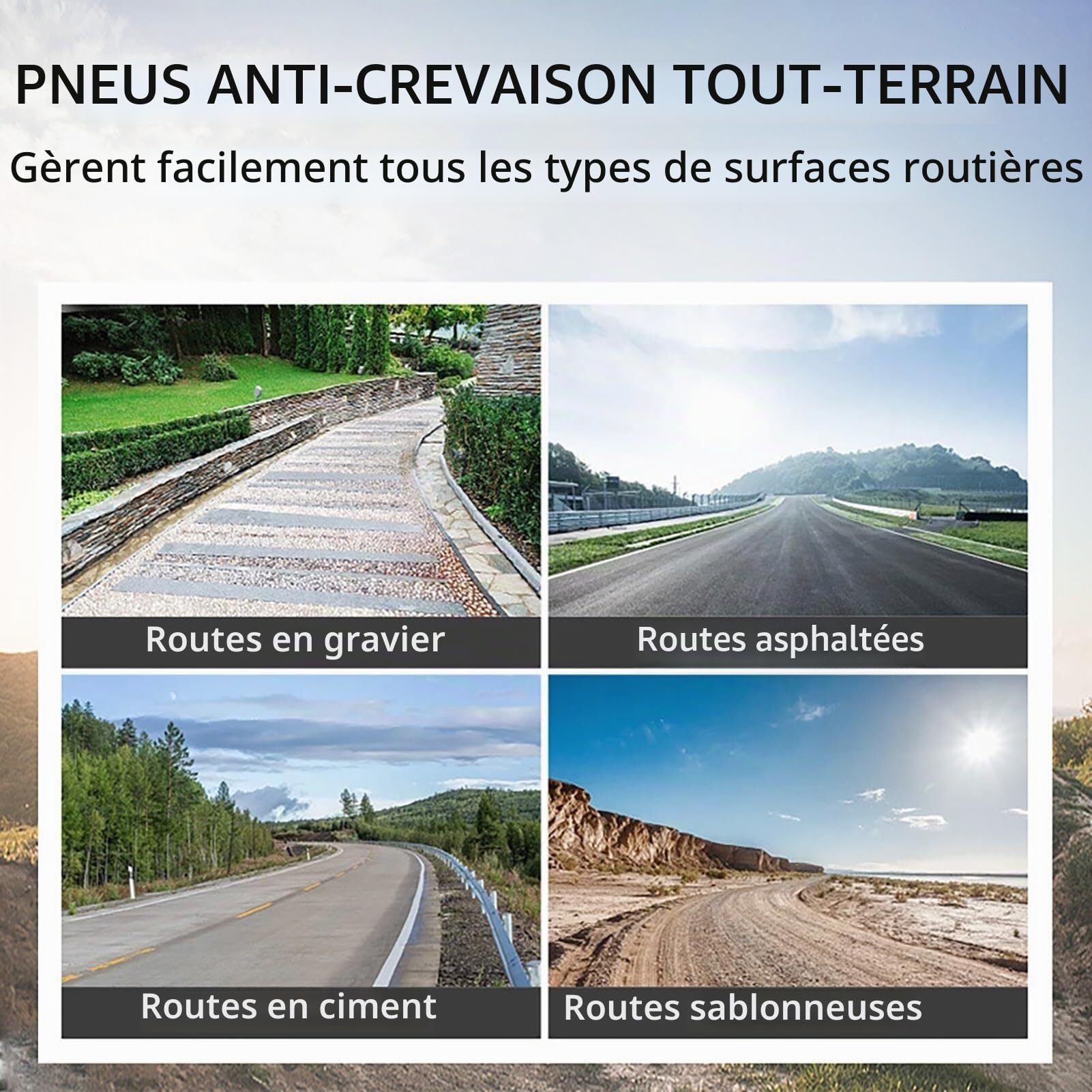 16X2,125 Pneu Plein pour Vélo 16 Pouces Pneu en Caoutchouc Increvable | Indéchirable Et Anti-crevaison Vélo Électrique Pneus pour Électrique pour Tout Terrain