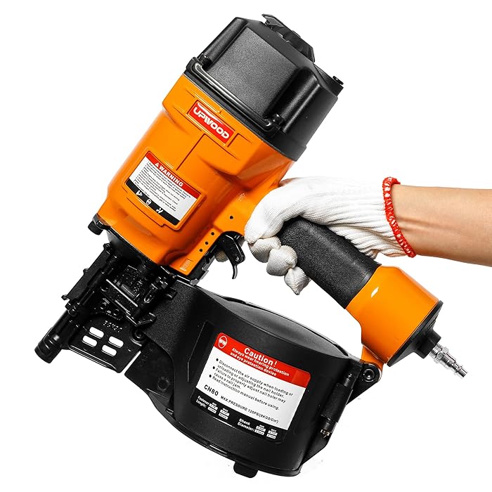 Buy CN80 Air Coil Nailer by UPWOOD, 21/4 Inch to 31/4 Inch 15 Degree