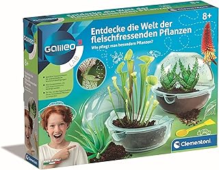 Clementoni Galileo Lab Discover the World of Carnivorous Plants - Experiment Box with Seeds & Greenhouses, for Children from 8 Years - 59346
