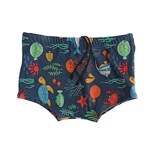 Sunga boxer infantil estampada 0 a 16 anos