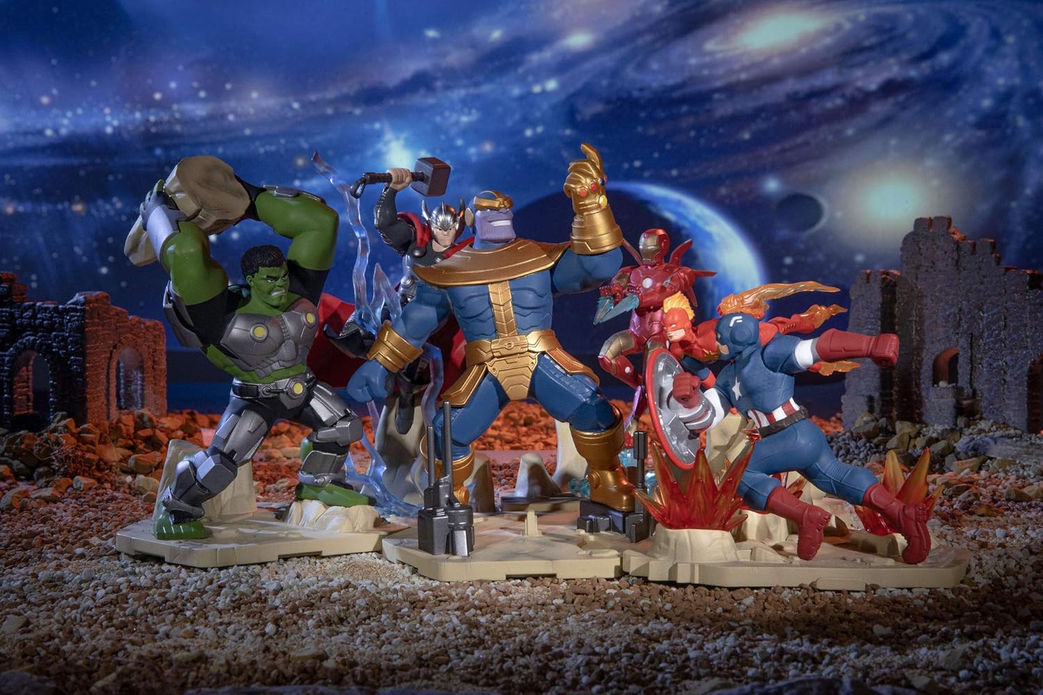 Avengers Series 1-4” Iron Man Collectible - Inspired By ‘Infinity’ - Collect Them All: Fan Favorite Characters Thor, Hulk, Captain America, Captain Marvel, Thanos, Mystery Chase Variant