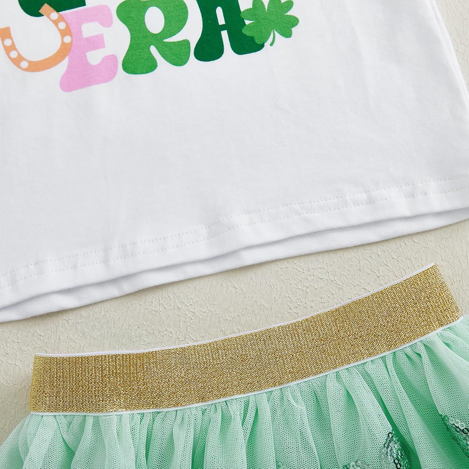YINGISFITM Toddler Baby Girl Easter Outfit Bunny Print Short Sleeve T Shirt + Rabbit Tulle Skirts Sets Summer Clothes
