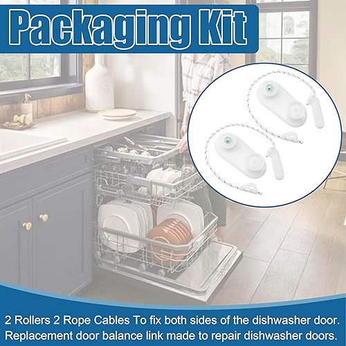 Miniatura 4 de Kit de enlace de equilibrio de puerta de lavavajillas 8194001 para lavavajillas Whirlpool Kitchenaid pieza de repuesto 8194001VP W10158291,