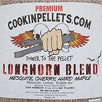 Vista 5 de CookinPellets - Gránulos de madera para parrilla y ahumador de 40 libras, mezcla Longhorn Premium Natural, Madera dura de Mesquite/Cereza/Maple