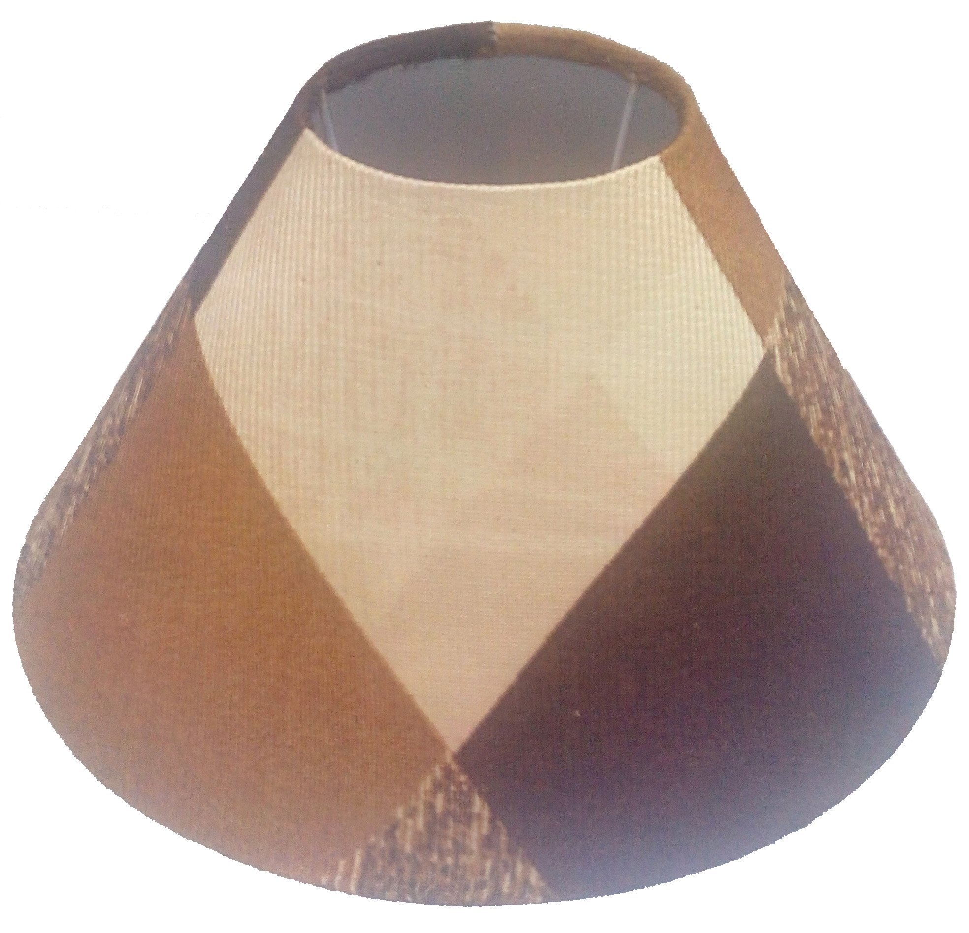 RDC 10" Round Brown Checks Designer Lamp Shade for Table Lamp-image-35