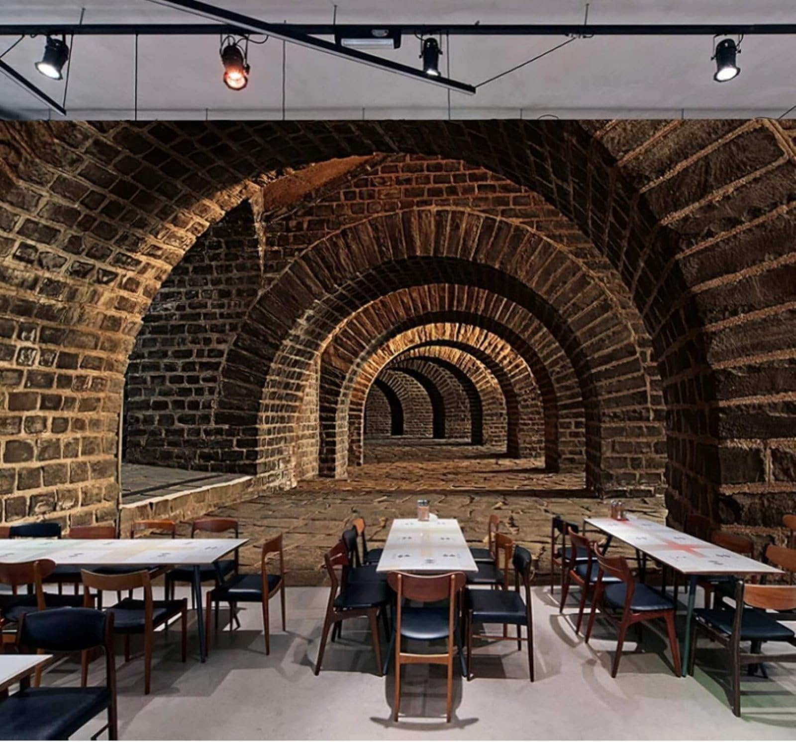 XLMING Minimalist Vintage Three Dimensional Tunnel Spatial Extension 3D Wallpaper Luxury Home Dining Decor Paste Sofa Living Room The Wall for Bedroom Mural-250cm×170cm