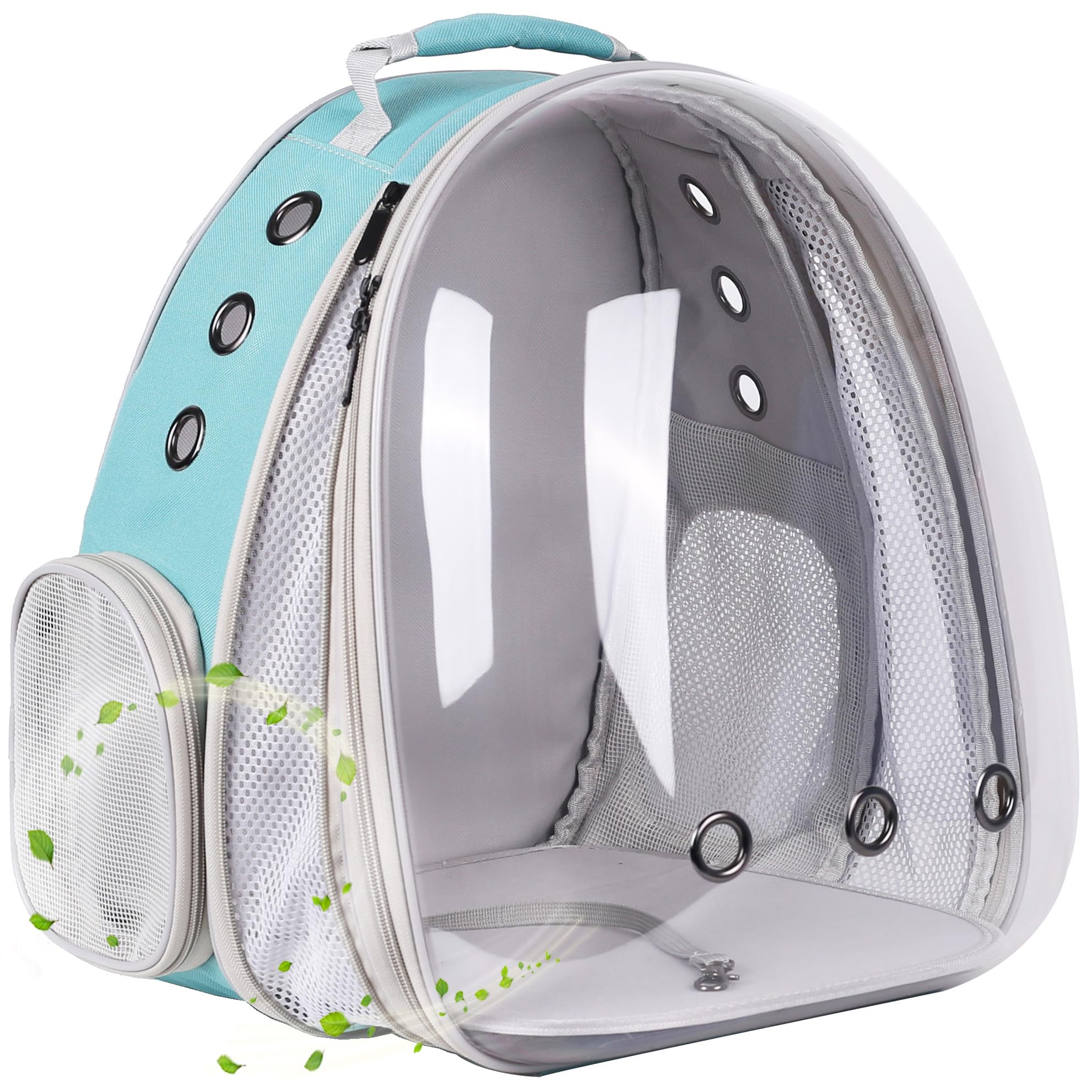 Front Expandable Cat Backpack Carrier, Fit up to 20 lbs, Space Capsule Bubble Window Pet Carrier Backpack for Large Fat Cat and Small Puppy