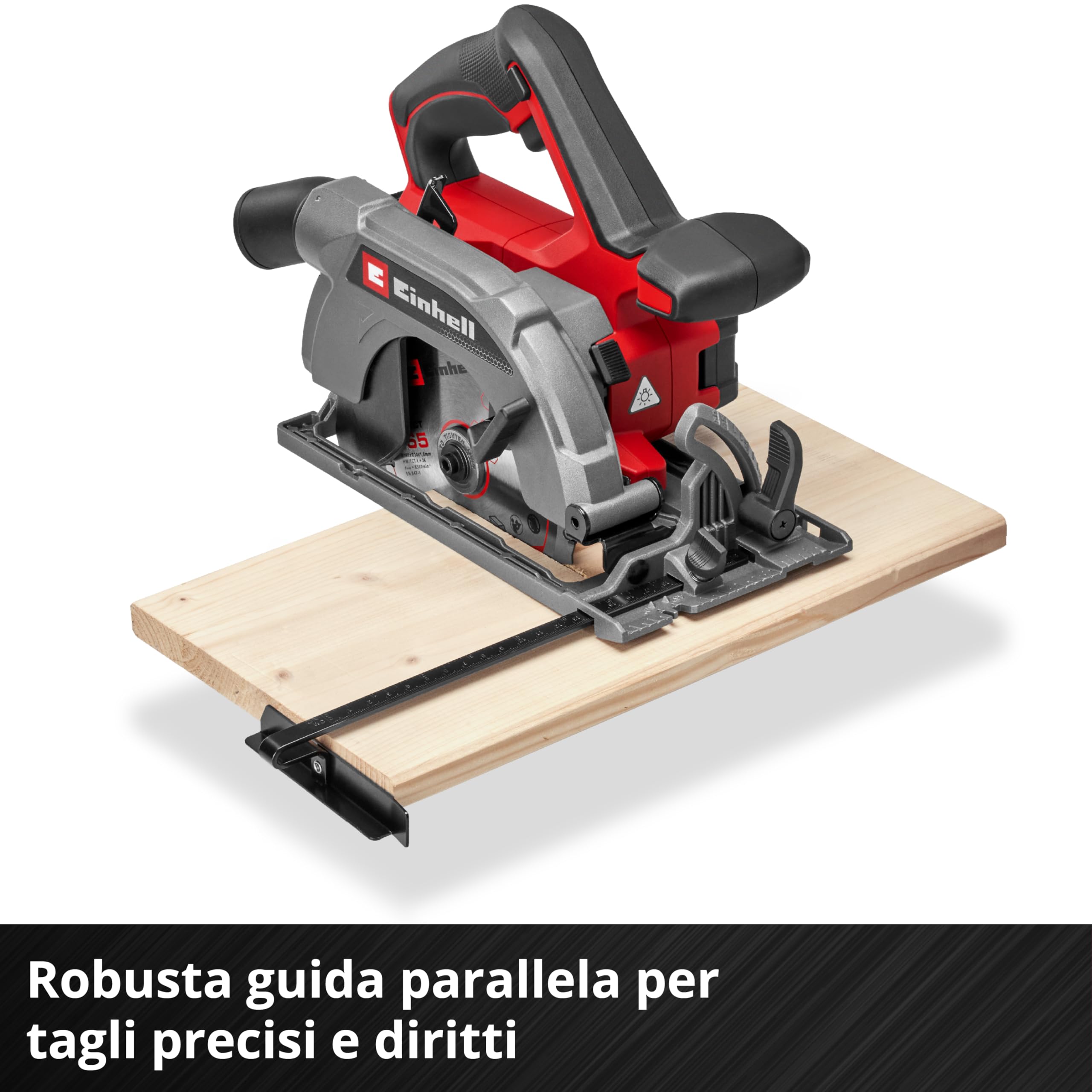 Einhell Professional Sega circolare TE-CS 18/165-2 Li - Solo Power X-Change (18 V, Ø 165 mm, lama, profondità di taglio 57 mm, installazione senza attrezzi, batteria esclusa)