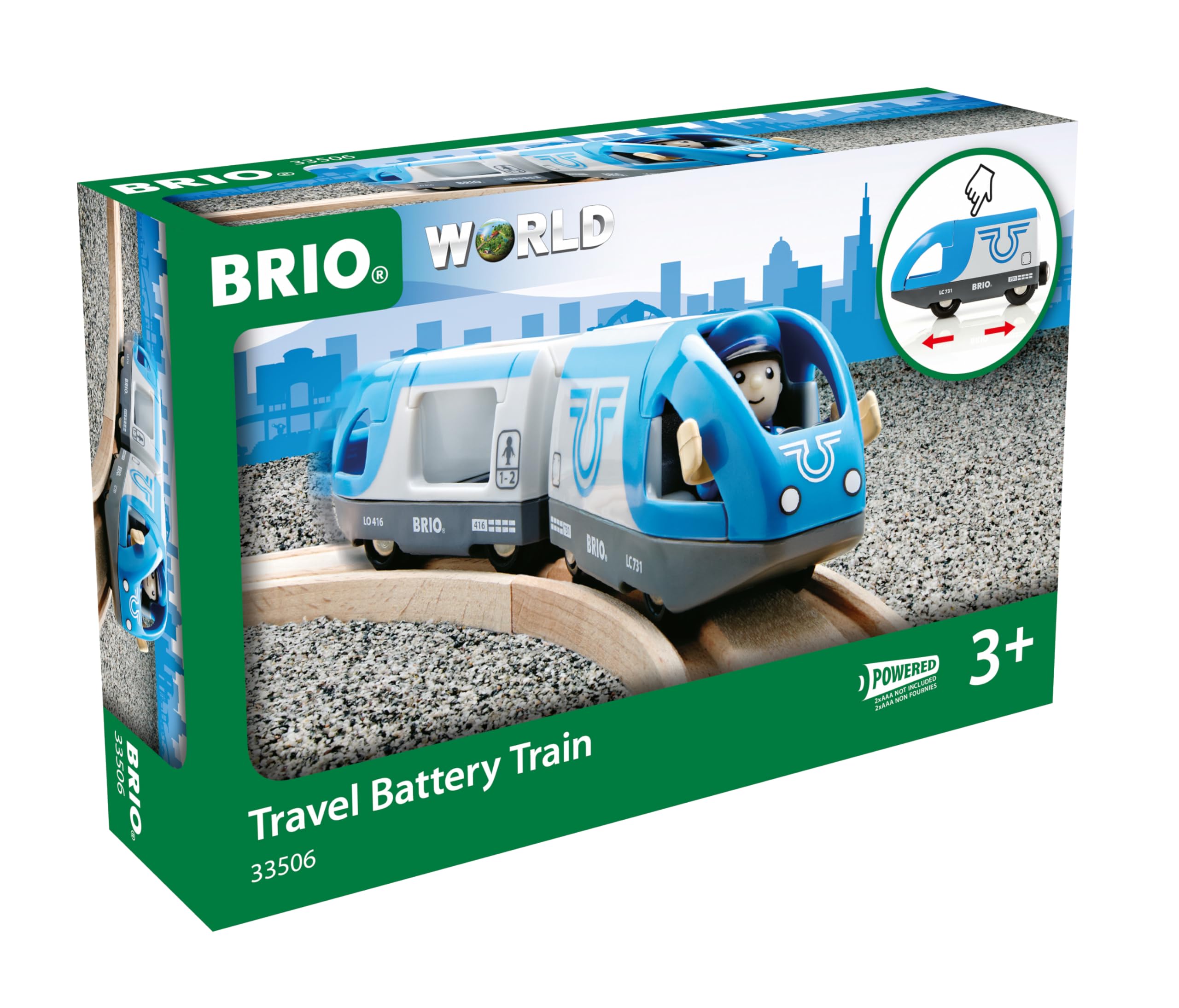 BRIO Blauer Reisezug (Batterielok)