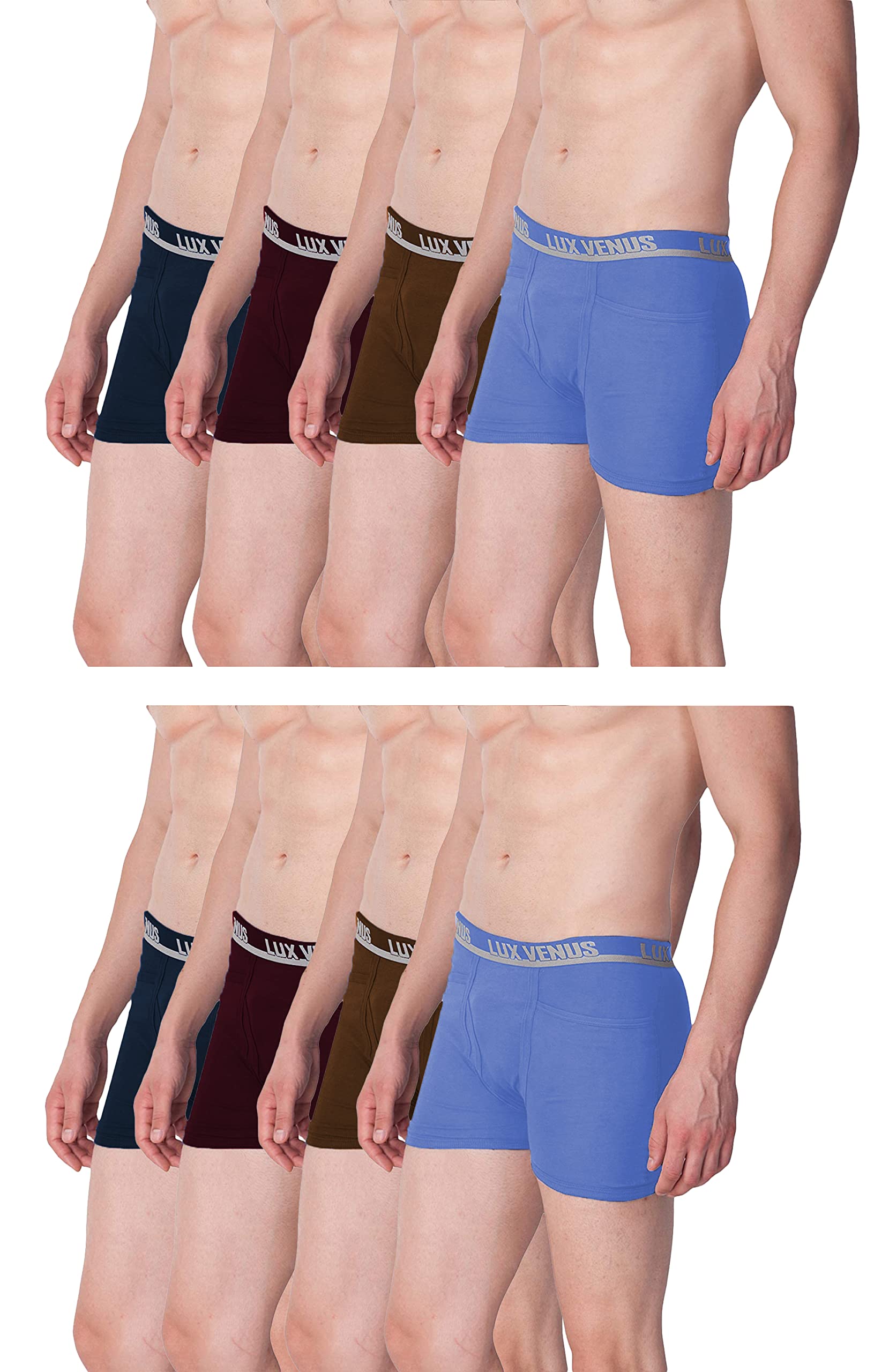 lux venus Men's Cotton Classic Regular Solid Trunks-picture-16