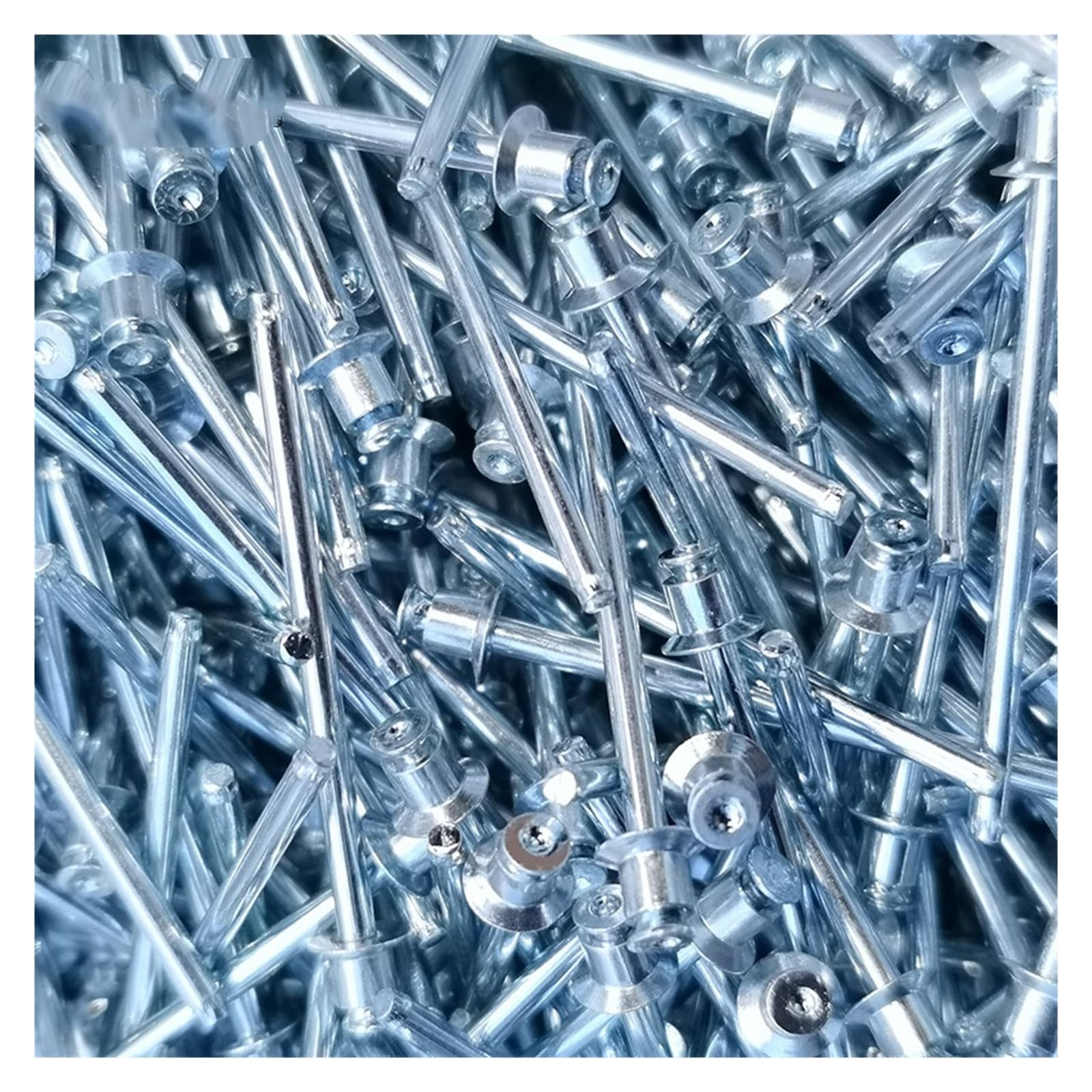 rivets à enfoncer, Rivet Aveugle Double Fraisé En Acier Au Carbone Plaqué Zinc, 500 Pièces