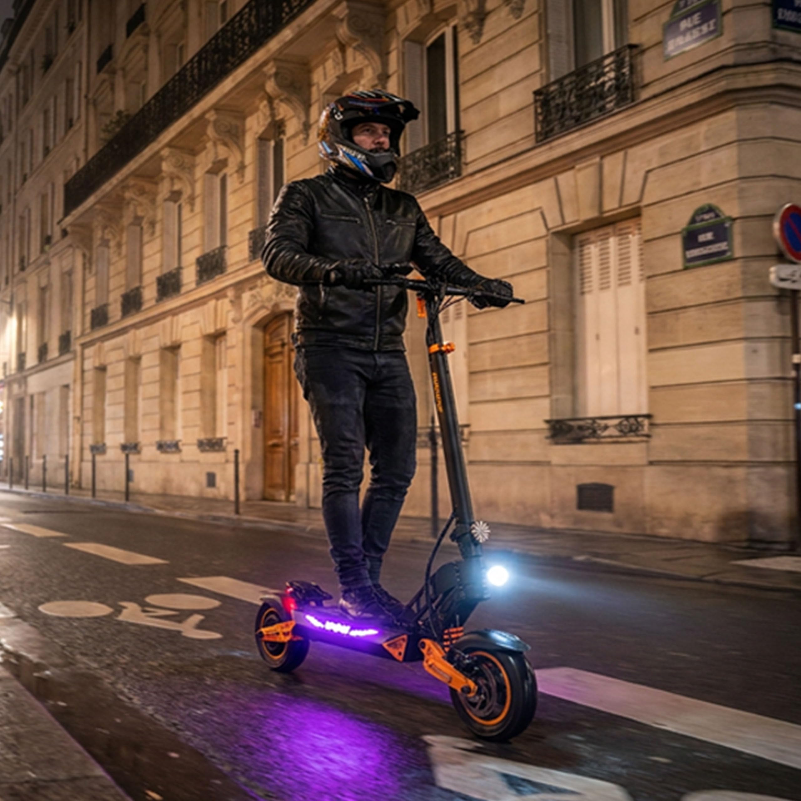 Trottinette Électrique Kamikaze K1 Plus, Roues 10 Pouces, Freinage à Disque, Suspension Complète, Grande Autonomie, Design Pliable, Confort Urbain Premium