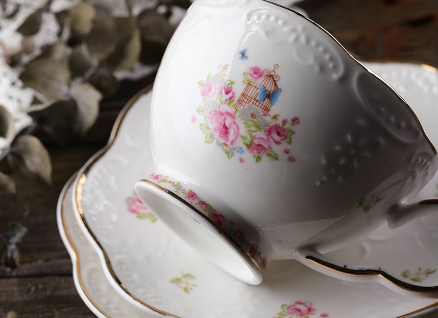 TEA@　0527 Amazon.com: zxb-shop Tea Service Jingdezhen Tea Set Blue and