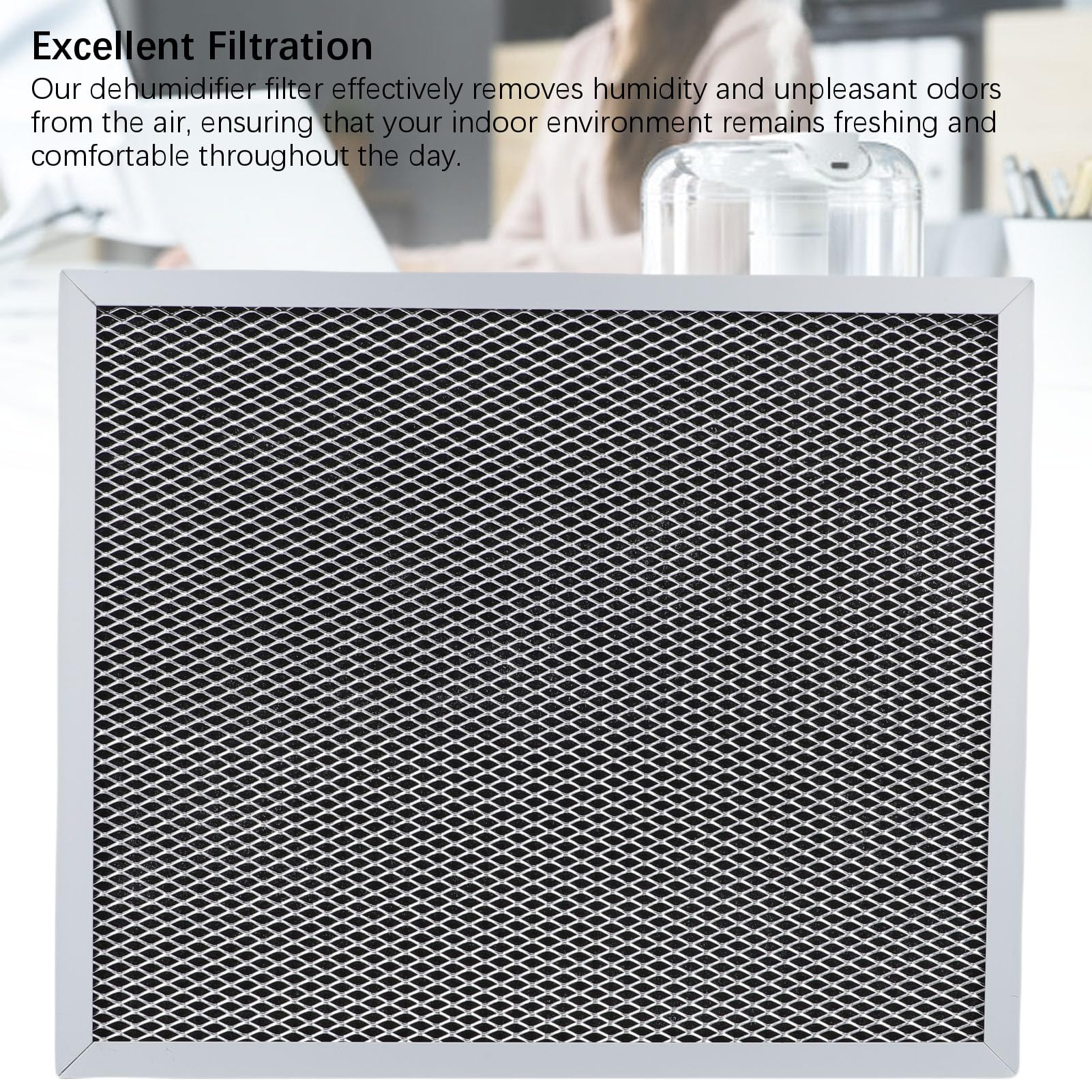 Generic 2 Pezzi 5443 Filtro Deumidificatore Lavabile per 1830 MERV 8 Filtro di Ricambio Migliore qualità Dell'aria per Uso Domestico, Acciaio Inossidabile, 12,2x10,0 Pollici