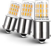Vista 10 de Bombilla BA15D 1142 de 12 voltios, blanco cálido, 2700K, 3W, 1004, 1076, 1130, 1176, LED, AC/DC, 12-24V, repuesto de bajo voltaje para luz