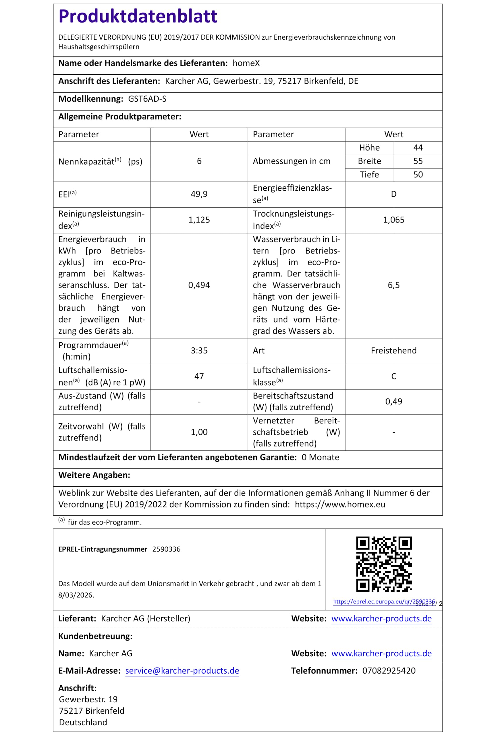 homeX GST6AD-S Tischgeschirrspüler Mini Geschirrspüler für 6 Maßgedecke | 6 Programme, Spülmaschine klein, AquaStop, automatische Türöffnung, ideal für kleine Wohnungen, Tischspülmaschine, silber
