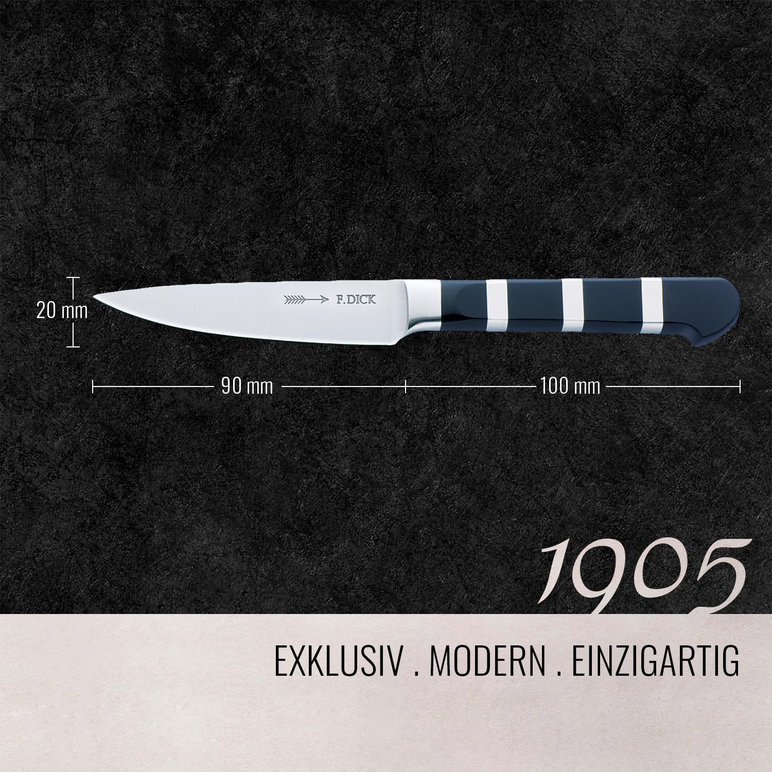 F. Dick Officemesser, 1905 (Messer mit Klinge 9 cm, X50CrMoV15 Stahl, nichtrostend, 56° HRC) 8194709
