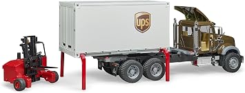 Brother 2828 MACK Granite UPS Logistics Scaled Model Vehicles Multi-Color