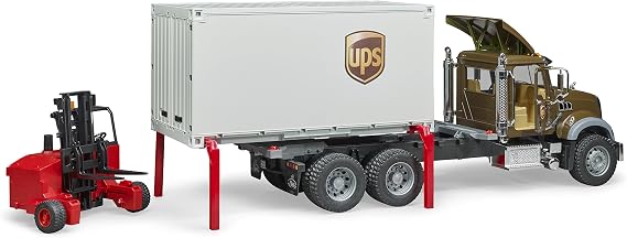 Brother 2828 MACK Granite UPS Logistics Scaled Model Vehicles Multi-Color