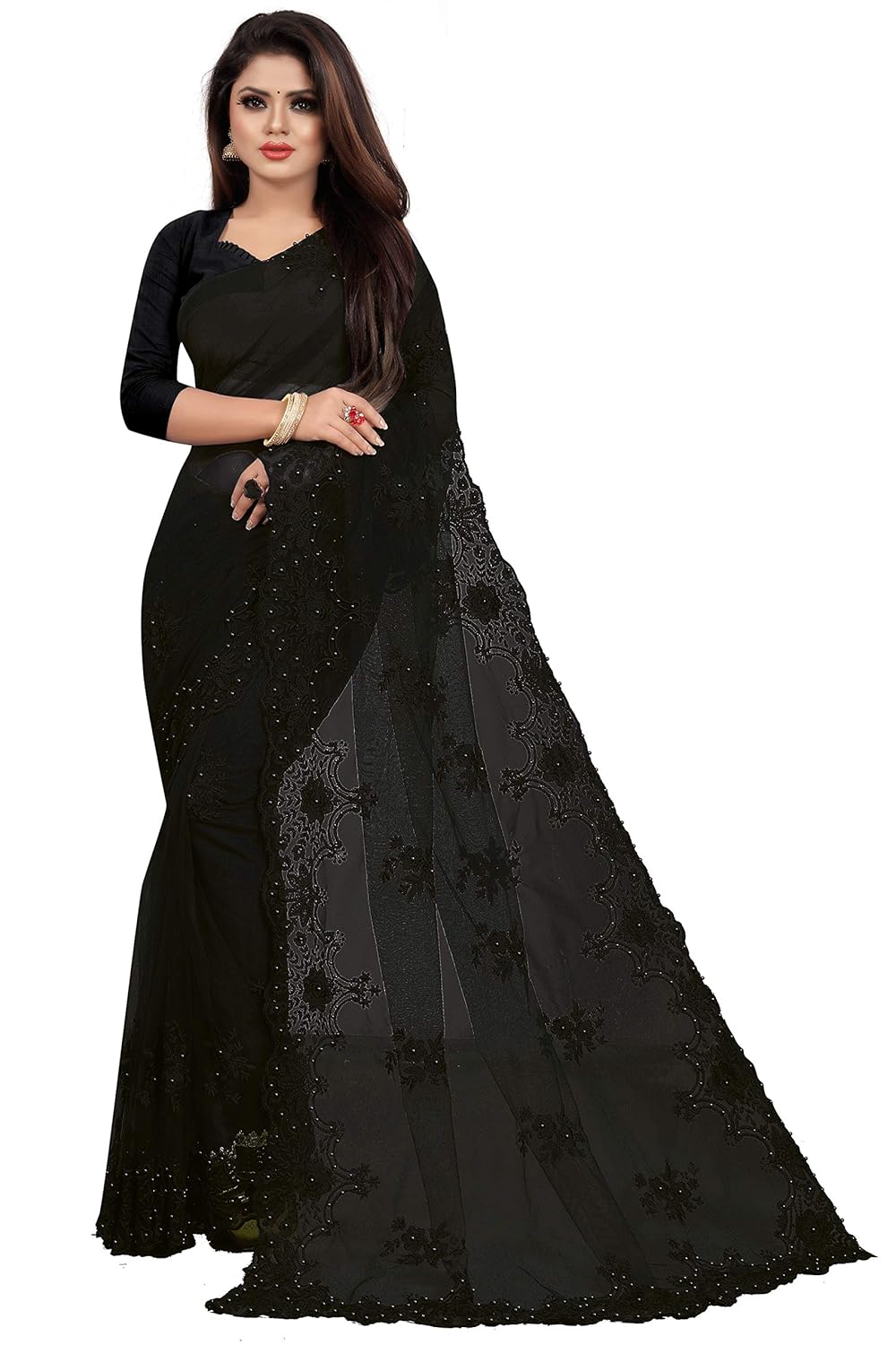 Diwali Sale BARKIYA CREATION Ladies’s Embroidered Work Internet Saree With Uns… Diwali Sale BARKIYA CREATION Ladies’s Embroidered Work Internet Saree With Uns…